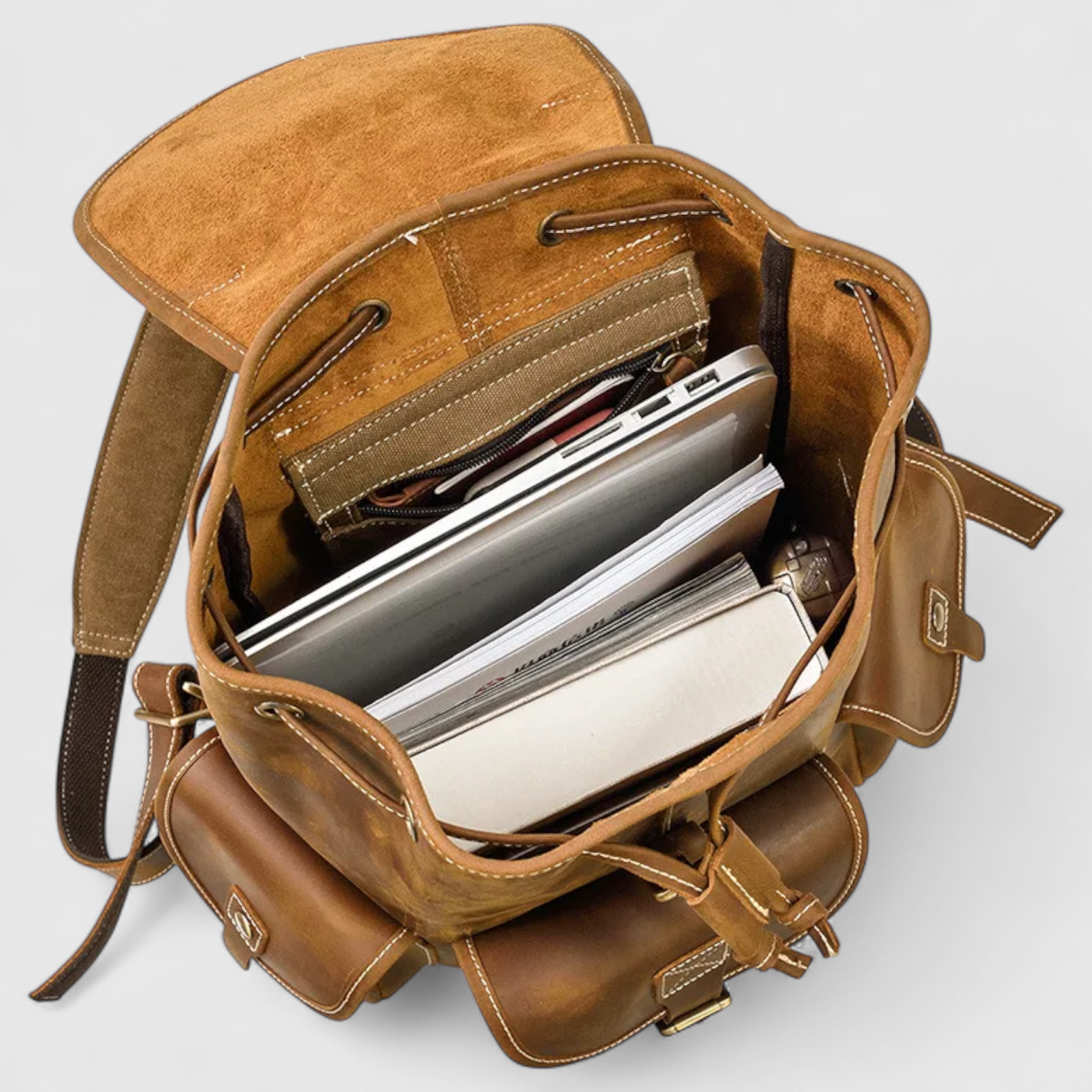 Kingston| Rygsæk i garvet læder - - bags - {{ product_tags }