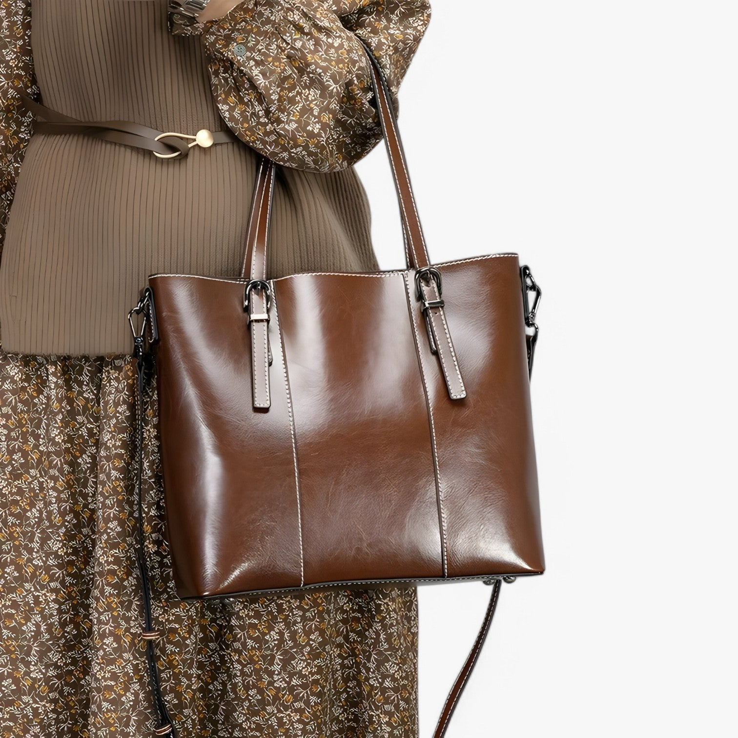 Kayla | Stilfuld lædertaske – Rummelig, komfortabel og perfekt til arbejde - - bags - {{ product_tags }