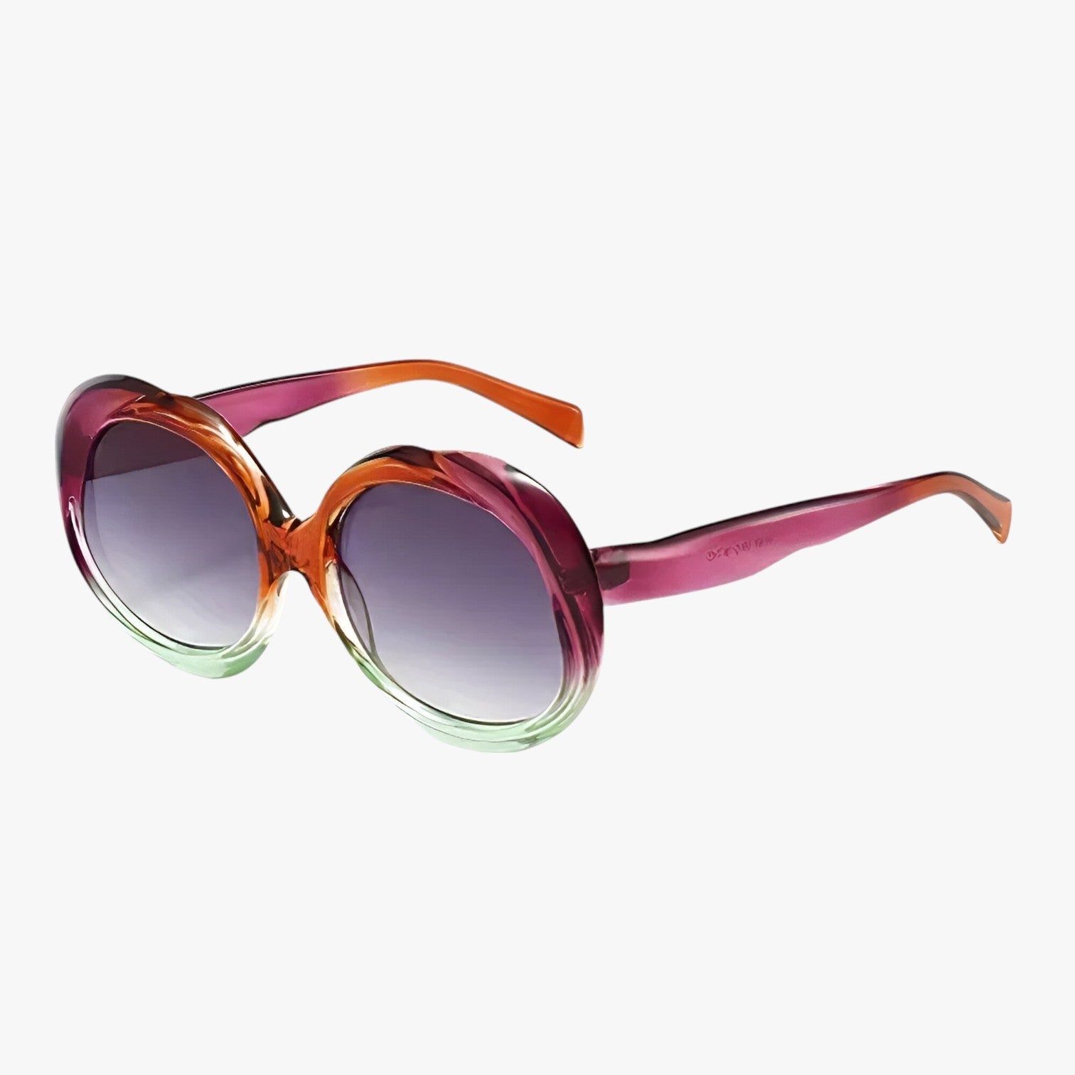 Moderne retrodesign Oval form med punket touch: perfekt til dem, der ønsker at skille sig ud. Passer til ethvert outfit Unisex stil, der fremhæver både afslappede og elegante looks. - lilla grøn - other - {{ product_tags }