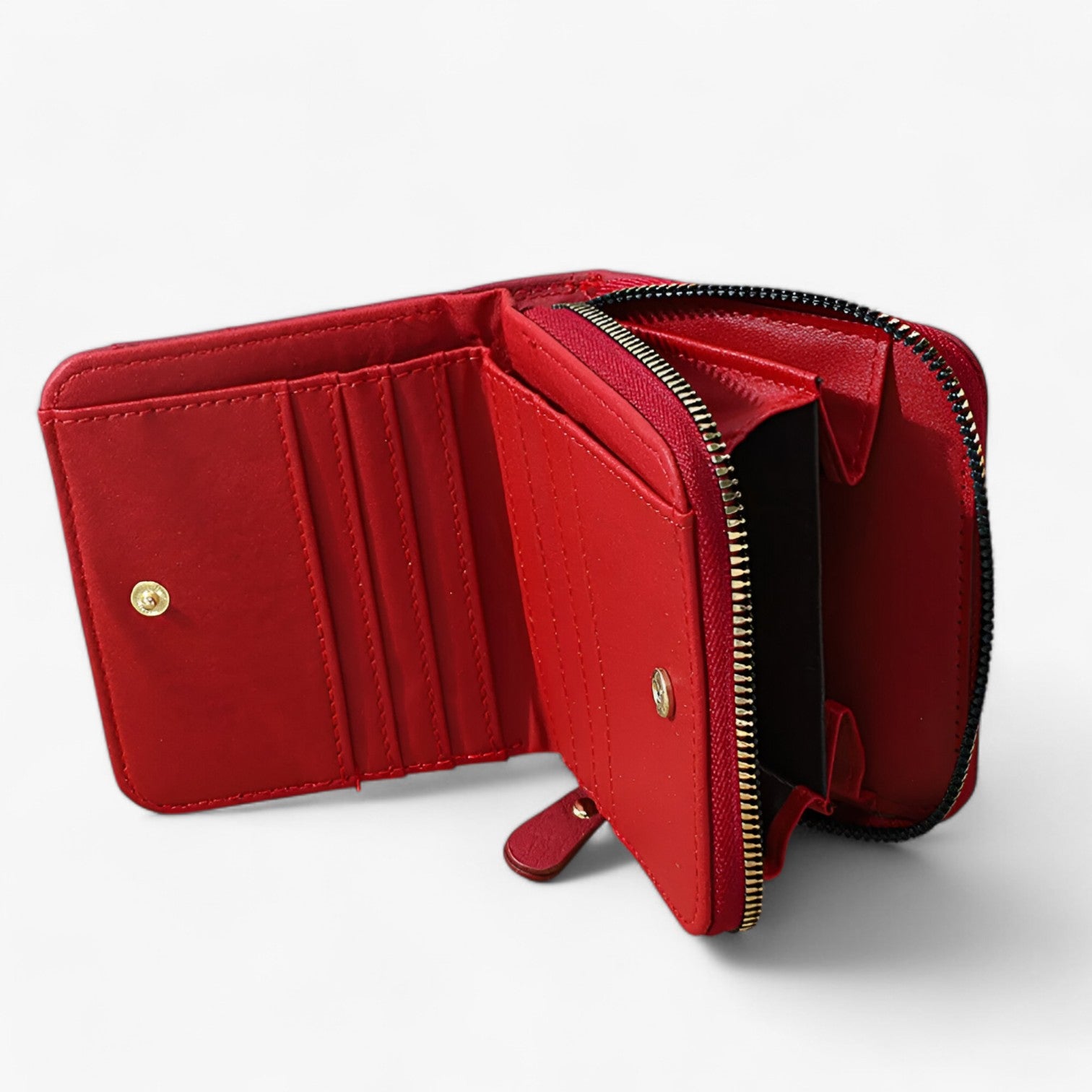 Emery| Stilfuld og kompakt PU-læderpung med praktisk lynlåsdesign - - bags - {{ product_tags }