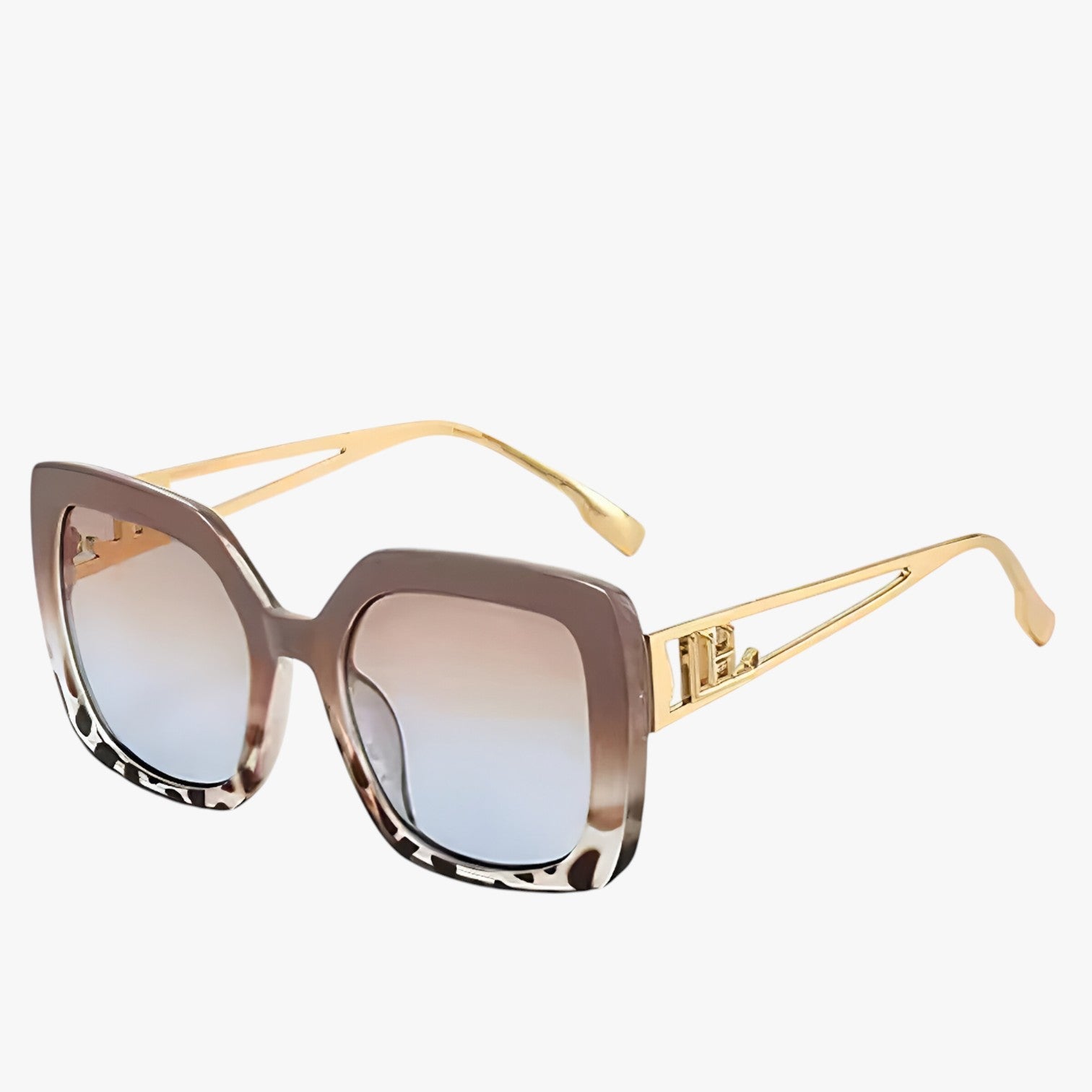 Ensley | Vintage solbrille med gennemsigtigt stel og luksuriøse gradient linser - beige - watches - {{ product_tags }