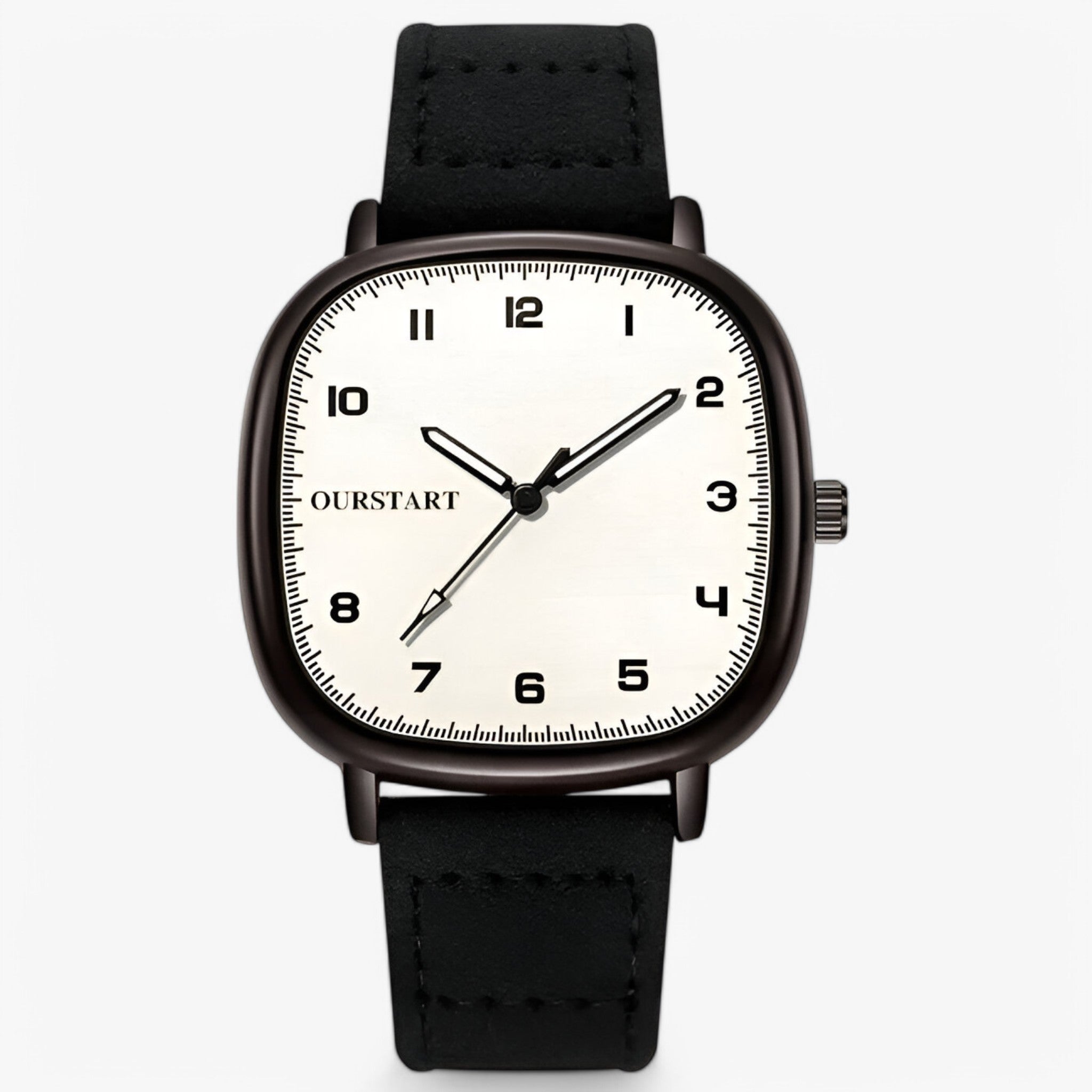 Mirabella | Vintage ur med firkantet urskive - Sort - watches - {{ product_tags }