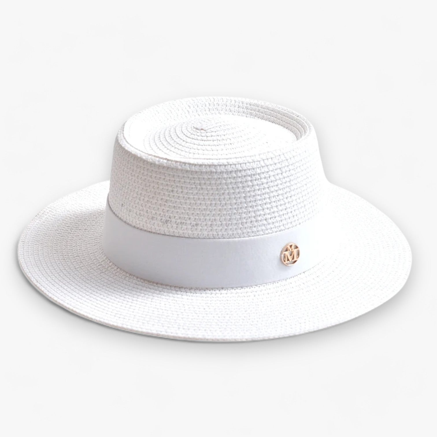 Clara | Elegant strohat - Stilfuld, letvægts og rejsevenlig - WIT 56-58CM - women's fashion - {{ product_tags }