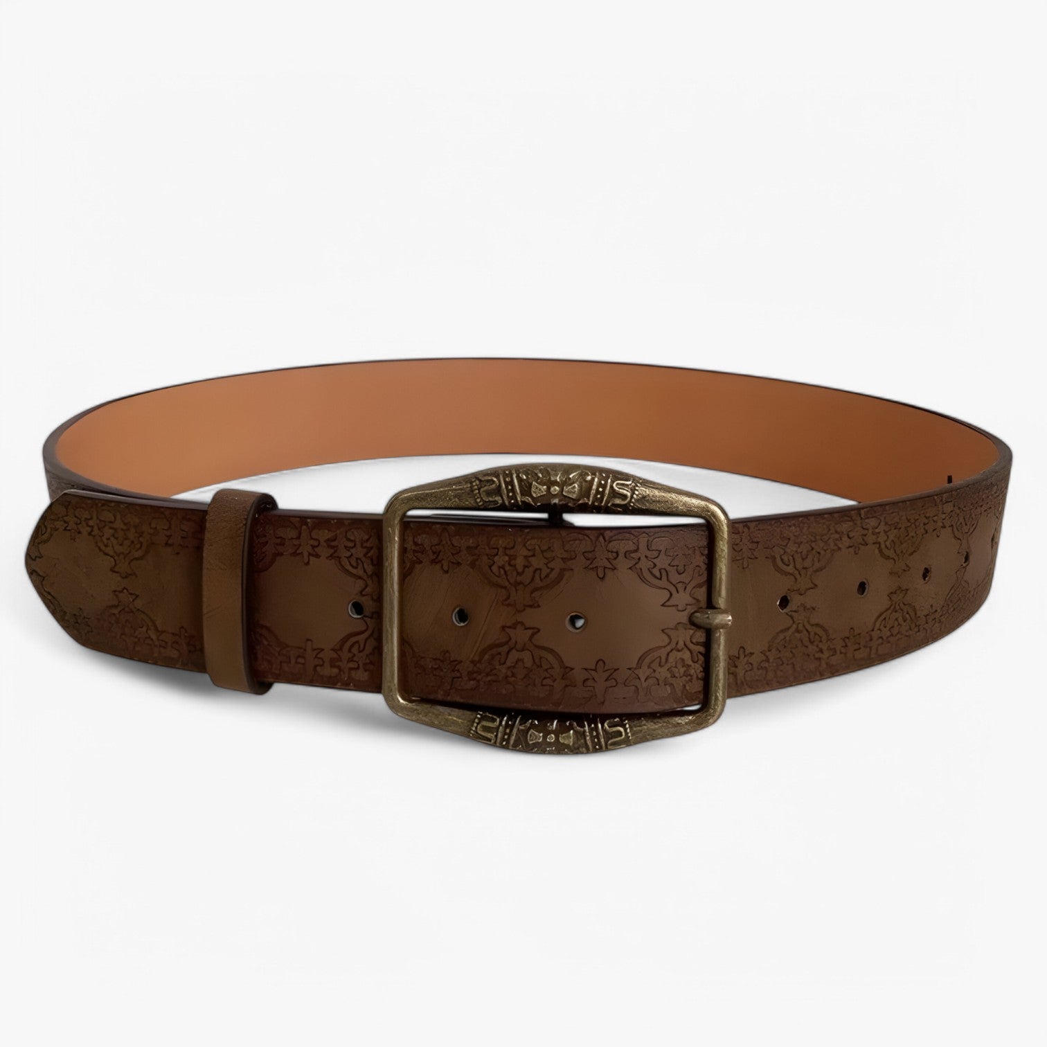 Myka | Blomsterlæderbælte – Tidsløs stil og rustik charme - - women's fashion - {{ product_tags }