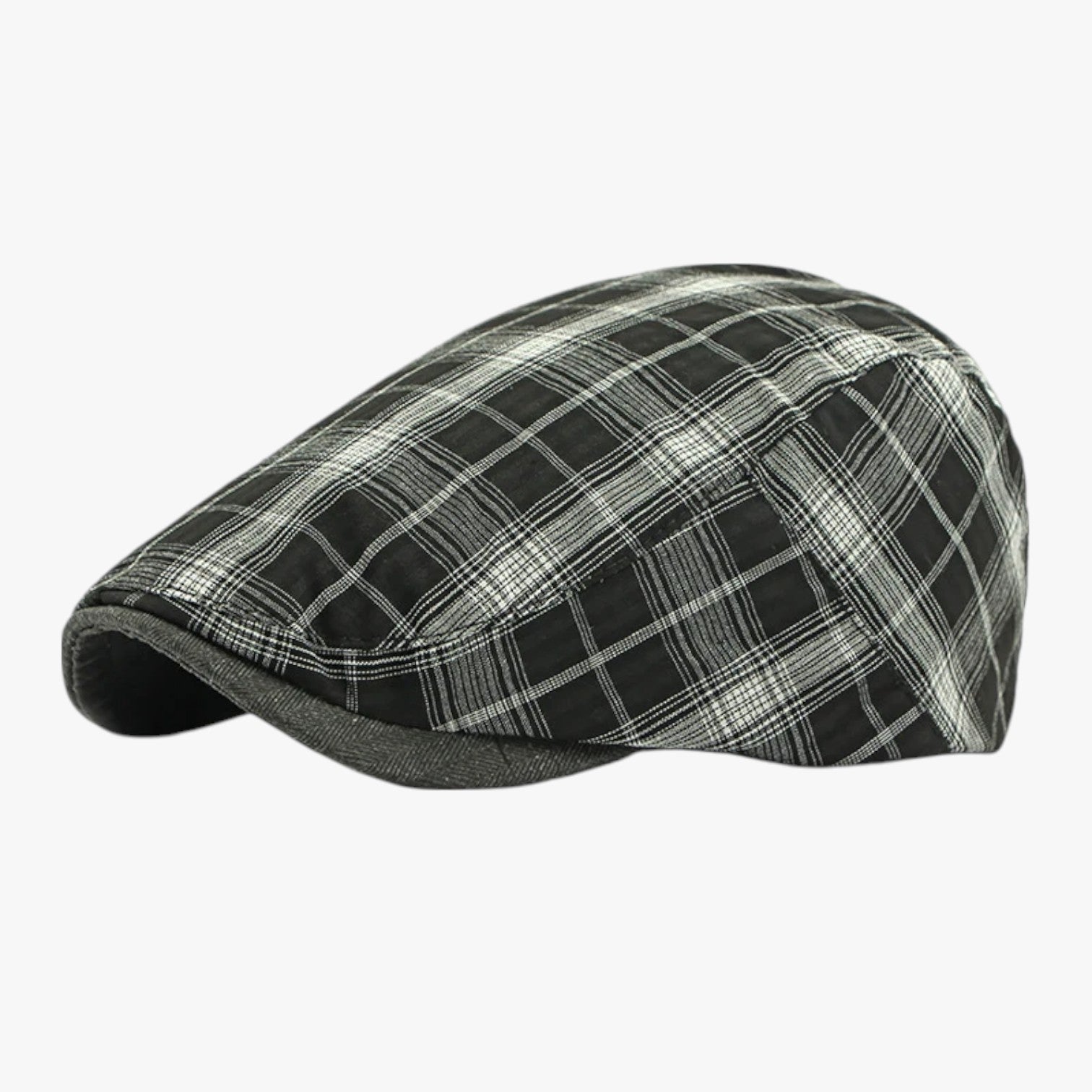 Sevyn | Tartan Retro Kasket i Bomuld - sort - Sevyn | Tartan Retro Kasket i Bomuld - €25 - {{ product_tags }