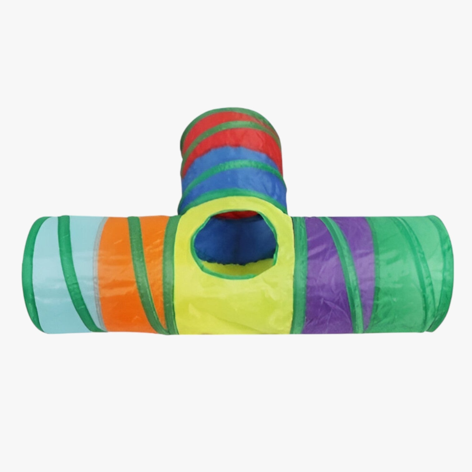 Charlie | Interaktiv T/Y Tunnel til Katte – Foldbar, Sjov og Pladsbesparende - T Vej Regnbue - other - {{ product_tags }