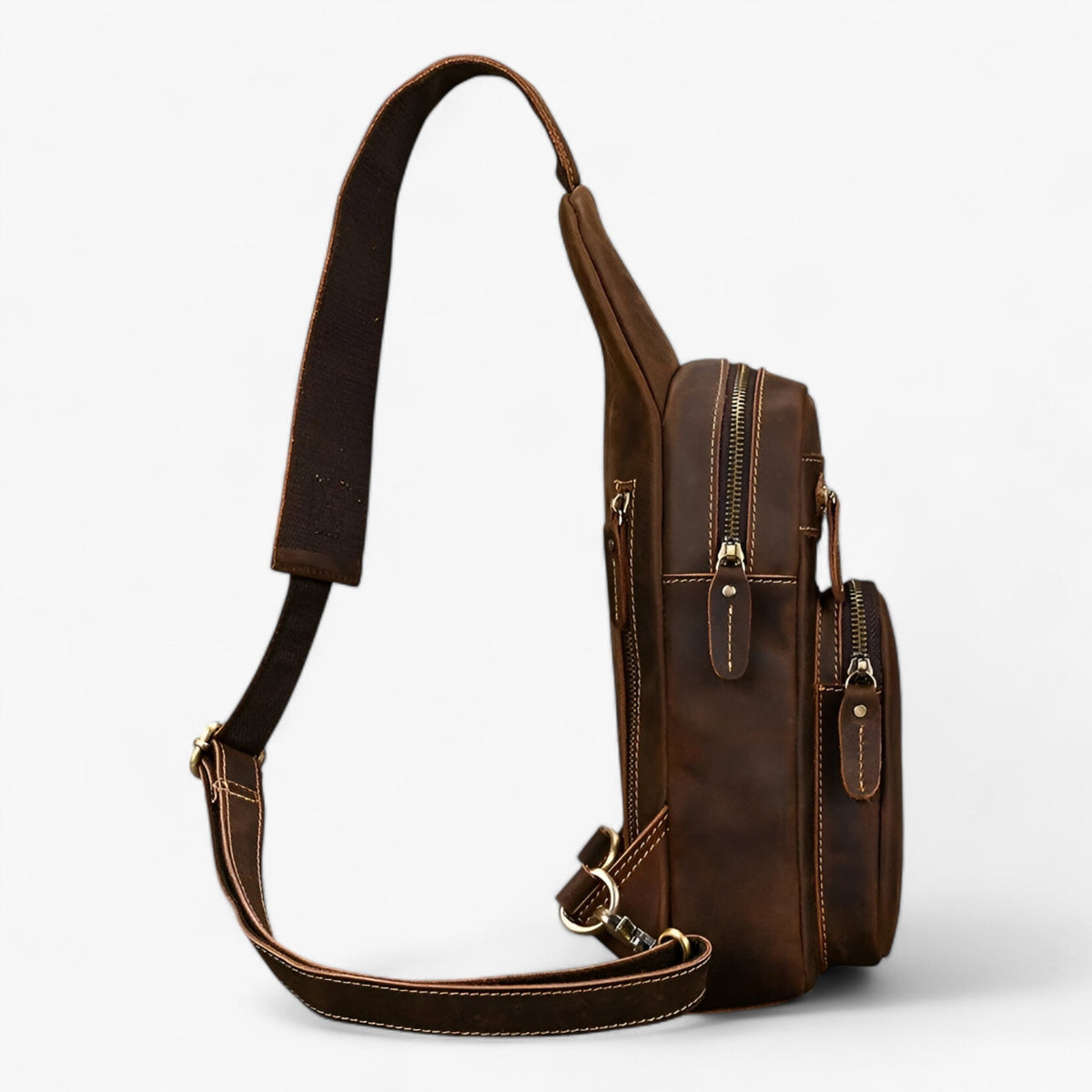Herre Ægte Kohudsleder Tablet-Satchel Taske