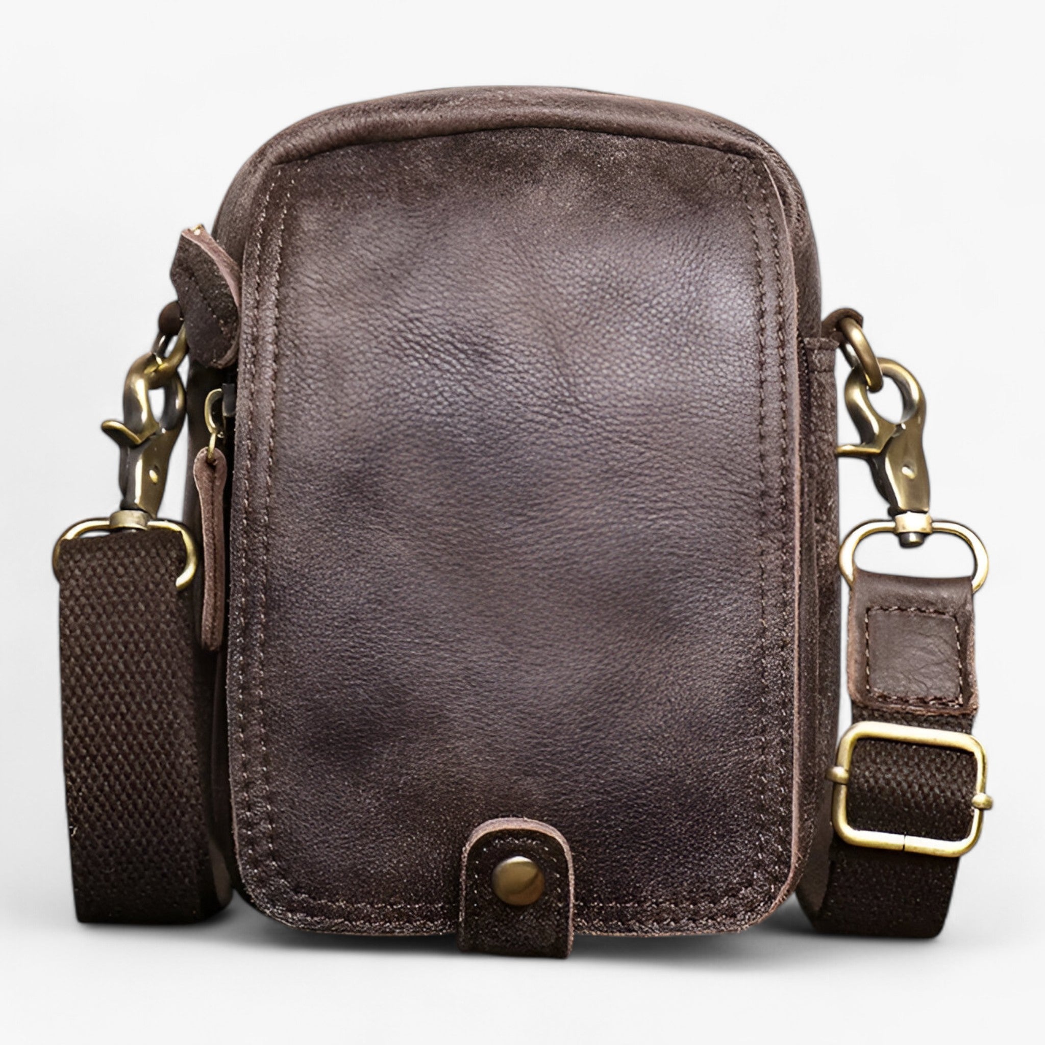 Henry | Retro tas af okselæder - Letvægts og praktisk - Kaffe - bags - {{ product_tags }
