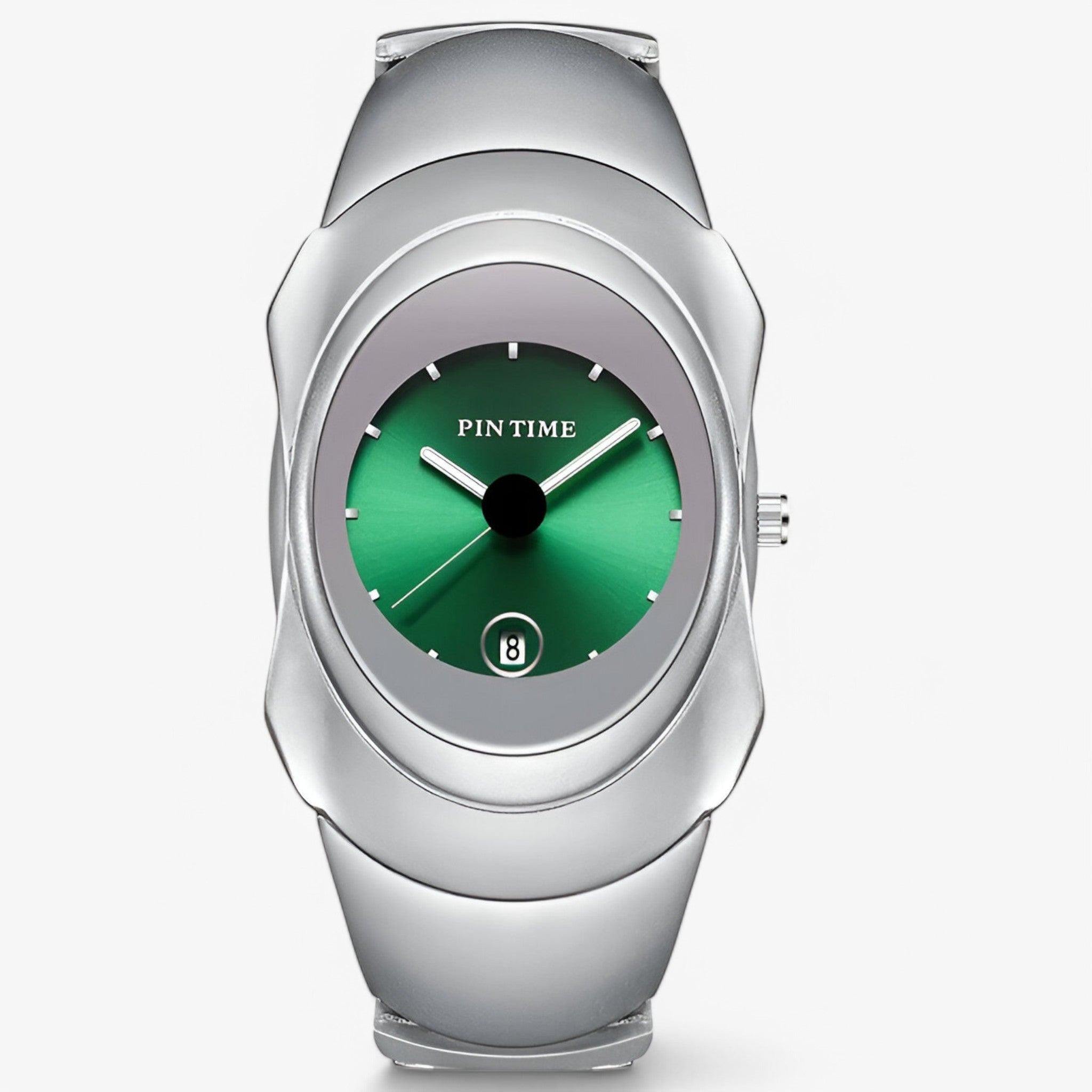 Dorian | Luksus lysende ur - Sølvgrøn - watches - {{ product_tags }