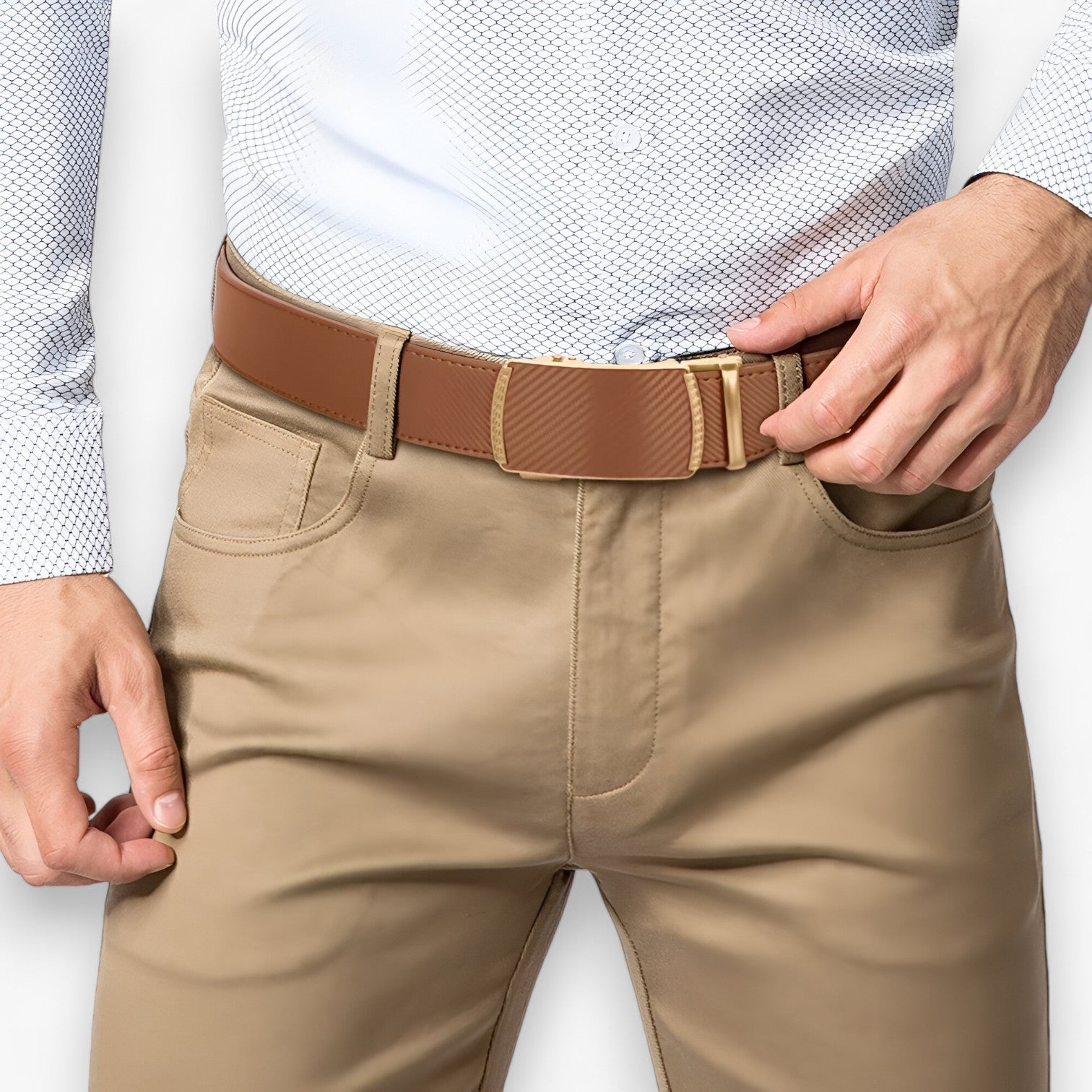 Coen | Luksus Læder Automatisk Bælte med Justerbar Spænde - - Coen | Luksus Læder Automatisk Bælte med Justerbar Spænde- €25 - {{ product_tags }
