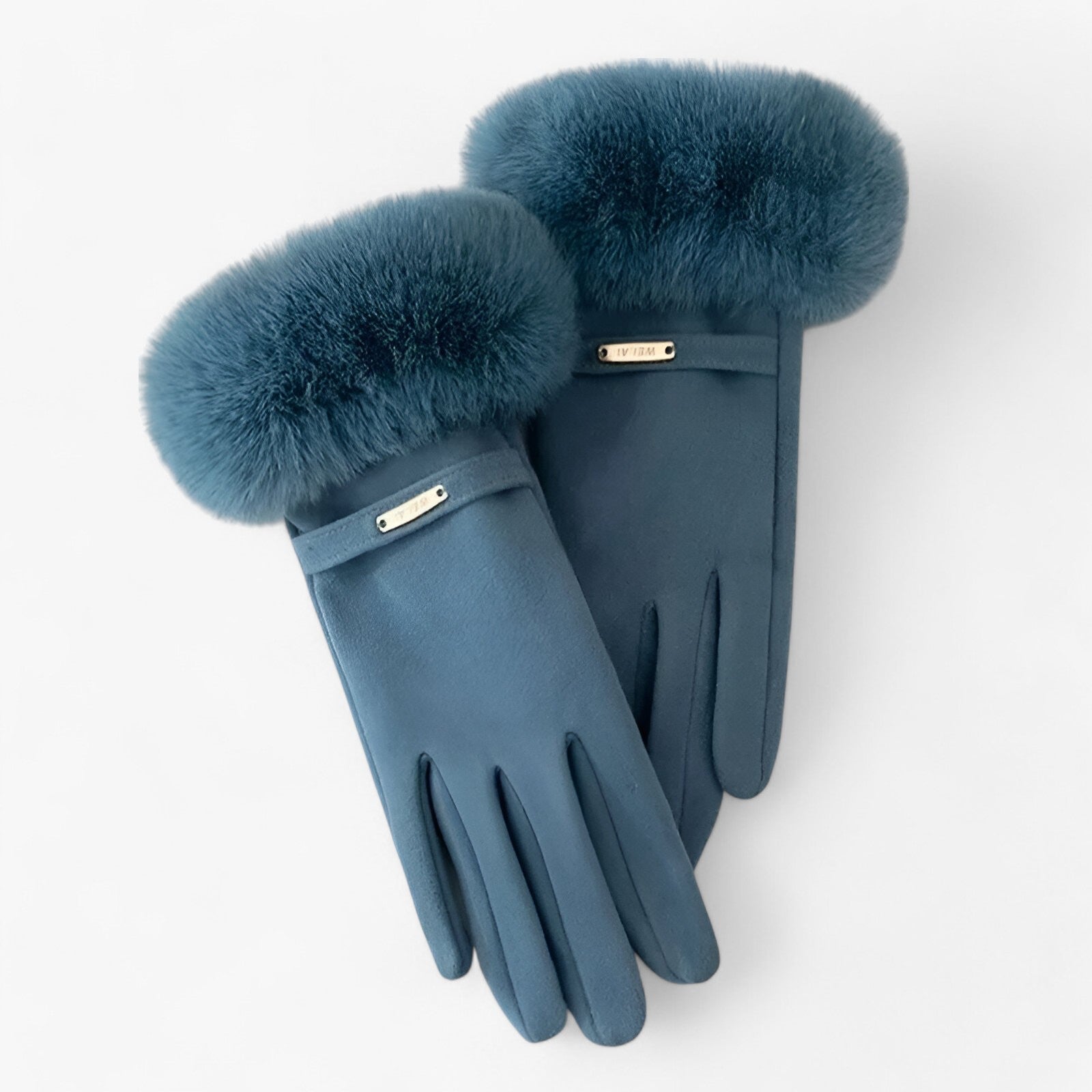 Emma | Elegante Touchscreen Handsker til Kolde Vinterdage - Blå Én størrelse - winter - {{ product_tags }