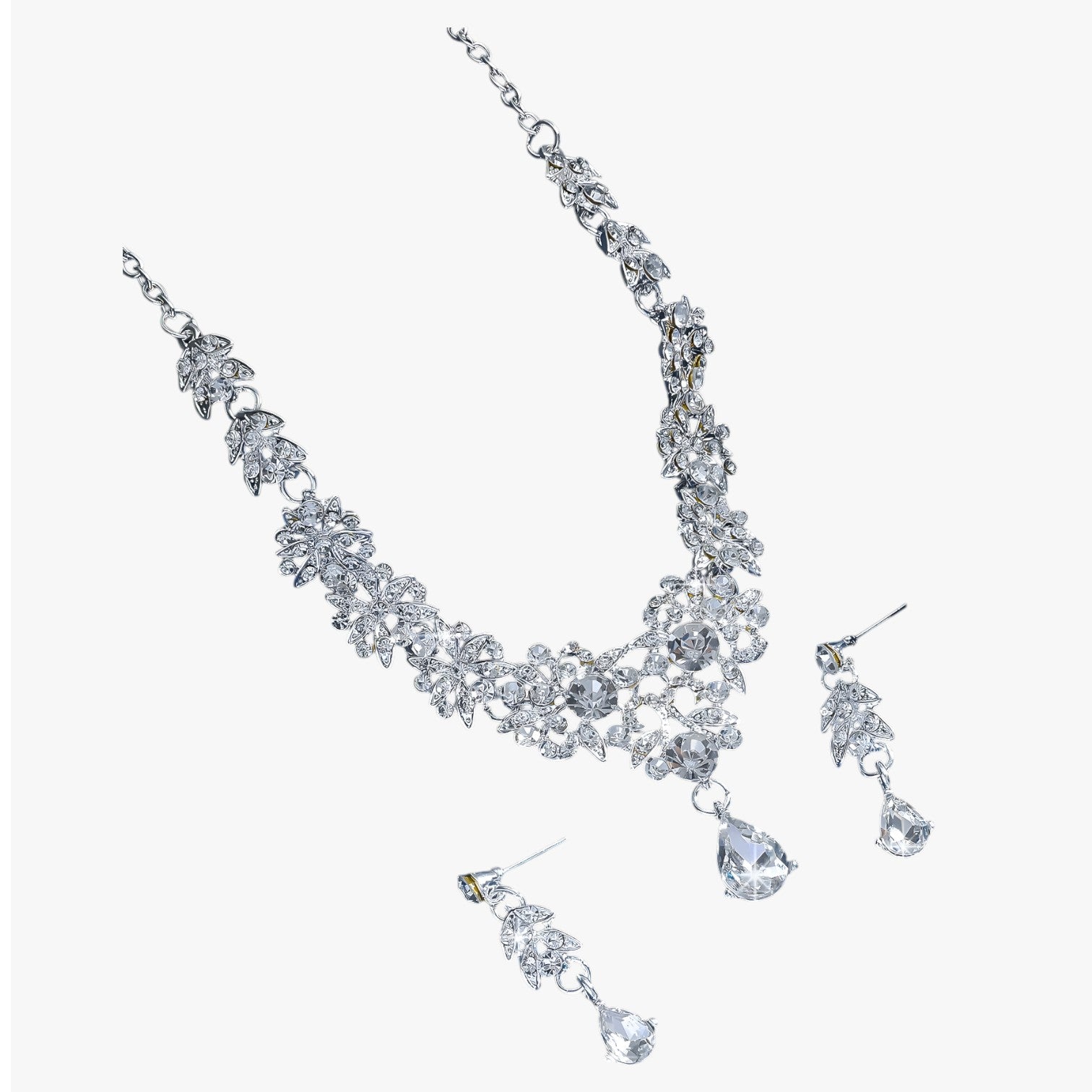 Diana | Elegant sæt af røde krystalsmykker til bryllupper og fester - - women's fashion - {{ product_tags }