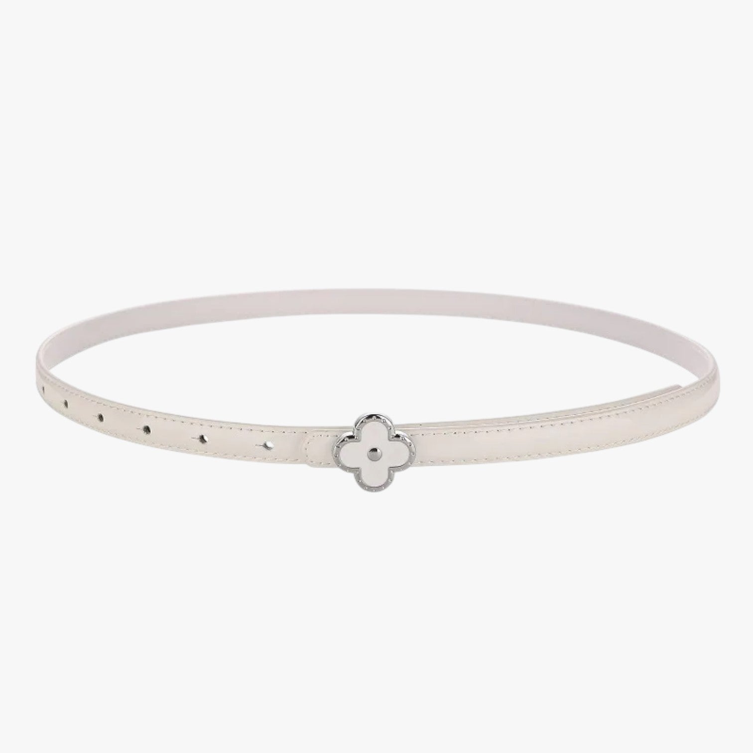 Lilly | Tynd talje i ægte læder til elegante outfits - hvid 100cm - Lilly | Tynd talje i ægte læder til elegante outfits - €25 - {{ product_tags }