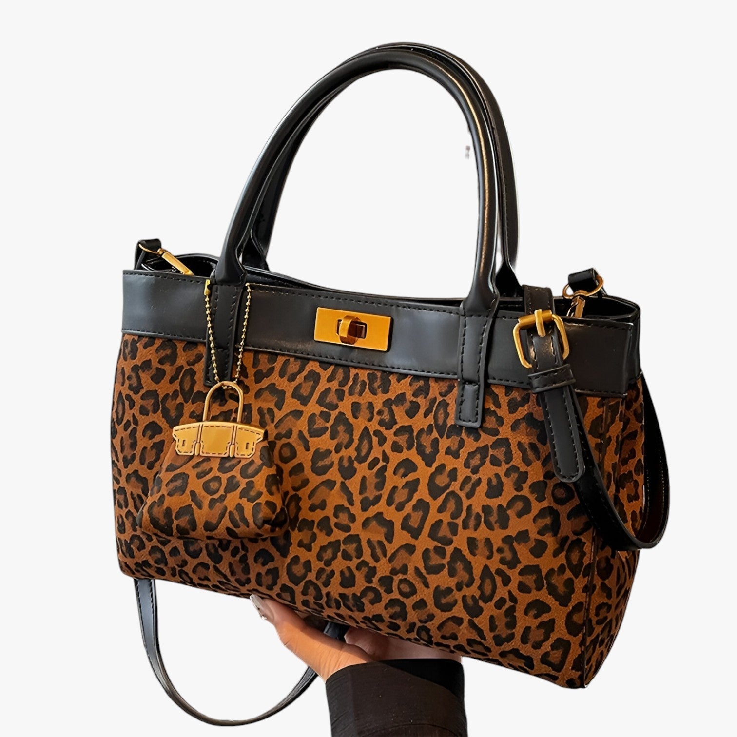 Irina | Stilfuld Leopardprint Tote med Stor Kapacitet - brun - bags - {{ product_tags }
