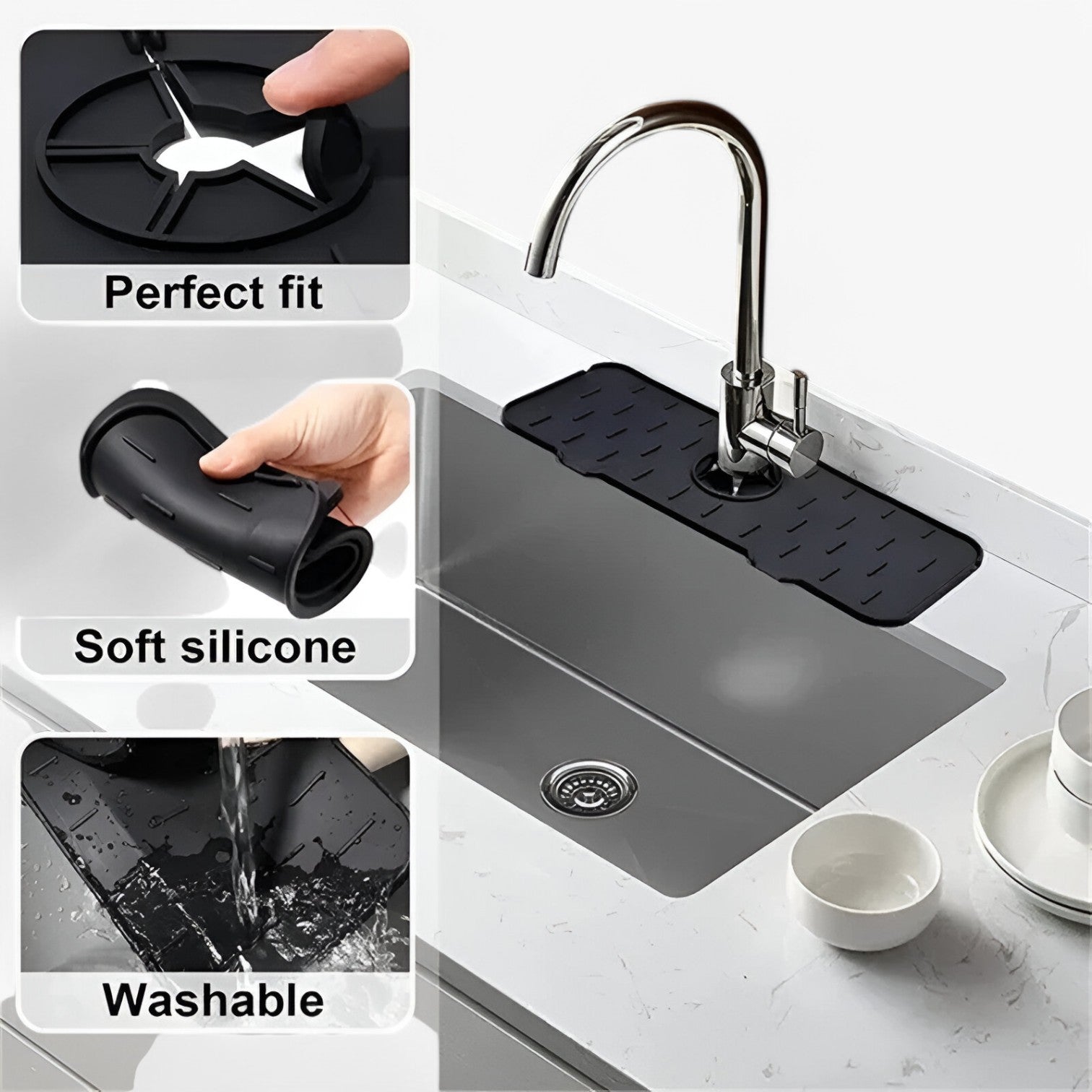Luella | Silikone vandhanesugerpad – tør og pletfri køkkenbord - - house & garden - {{ product_tags }
