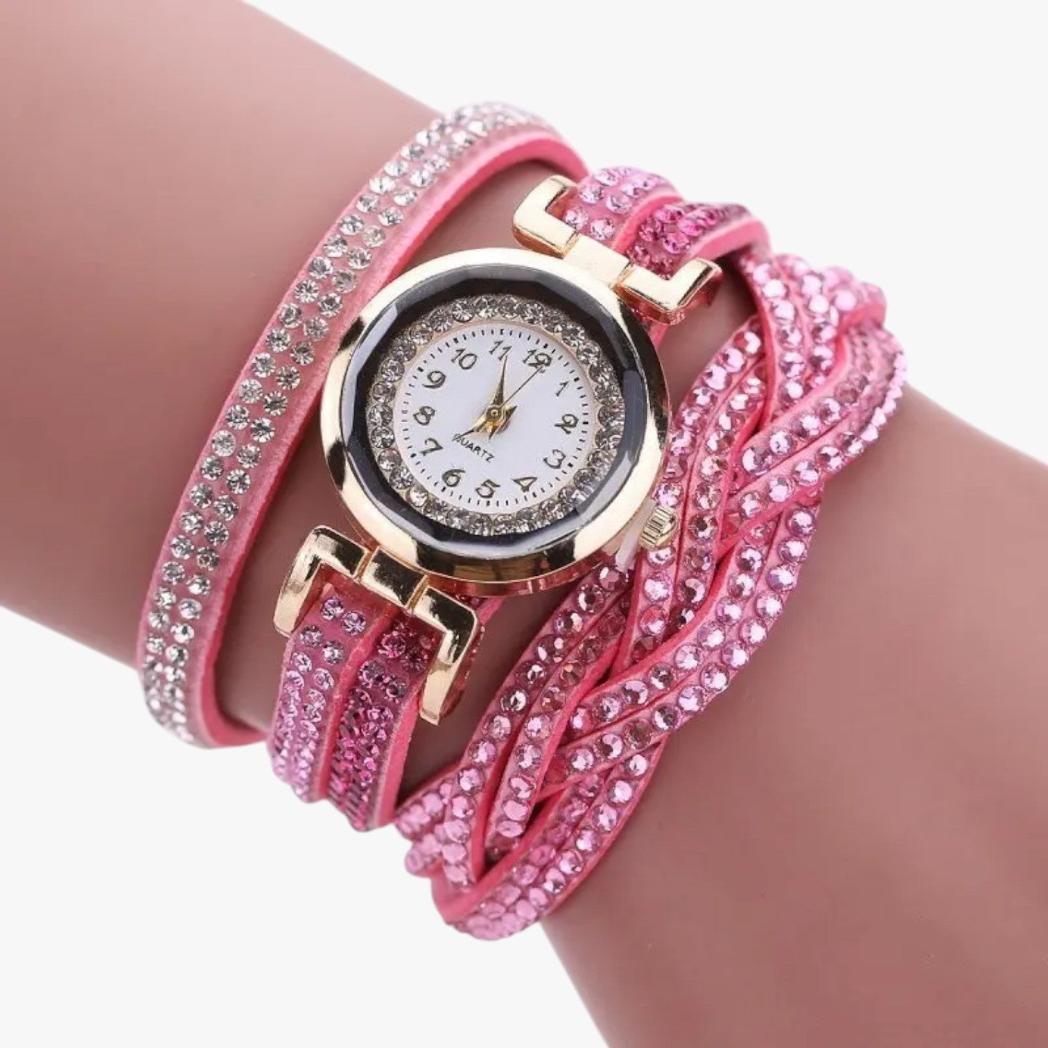 Heidi | Damenuhr med lang læderrem: elegance og glans i ét - - watches - {{ product_tags }