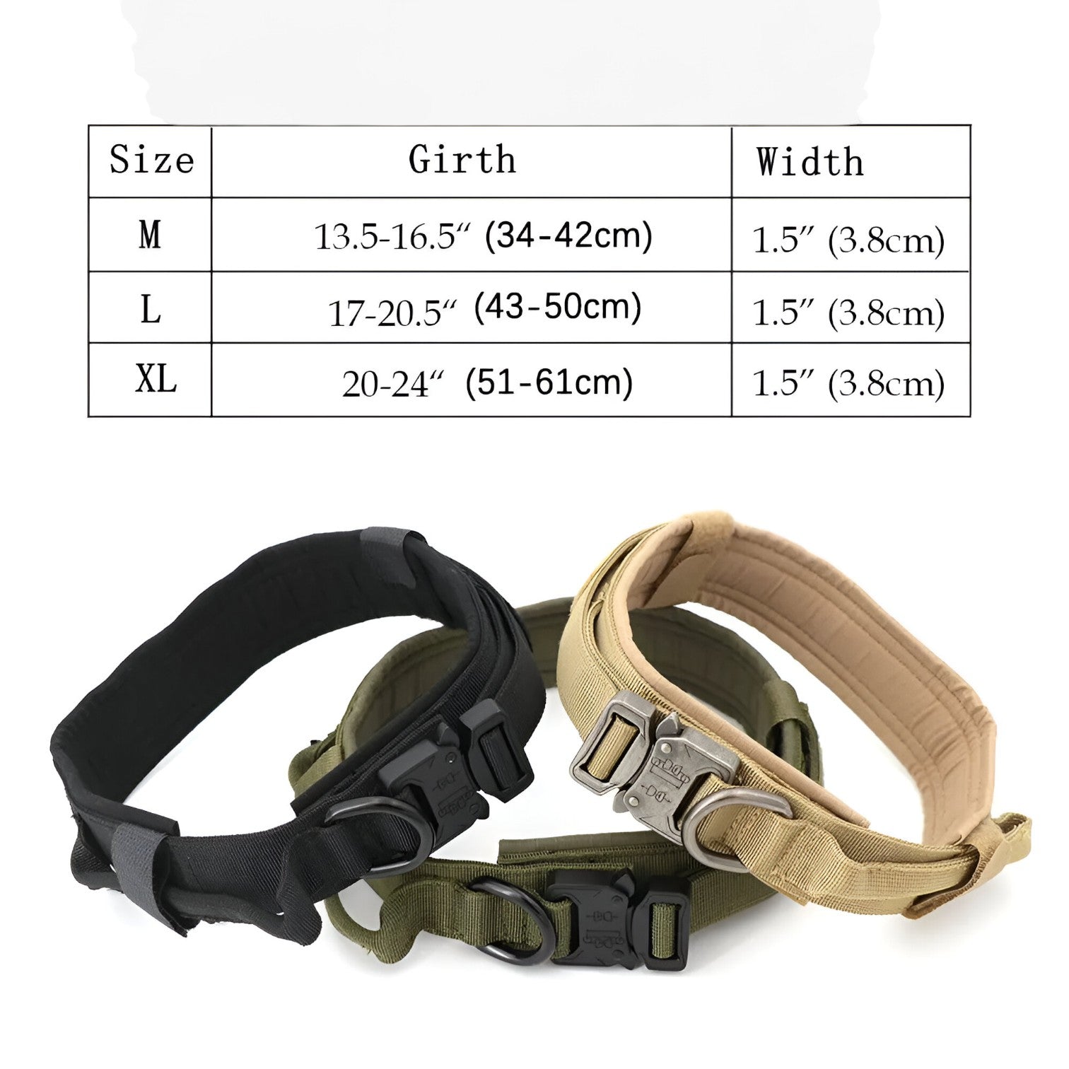 Brodie| Taktisk hundehalsbånd med håndtag til træning - - Brodie| Taktisk hundehalsbånd med håndtag til træning - €25 - {{ product_tags }
