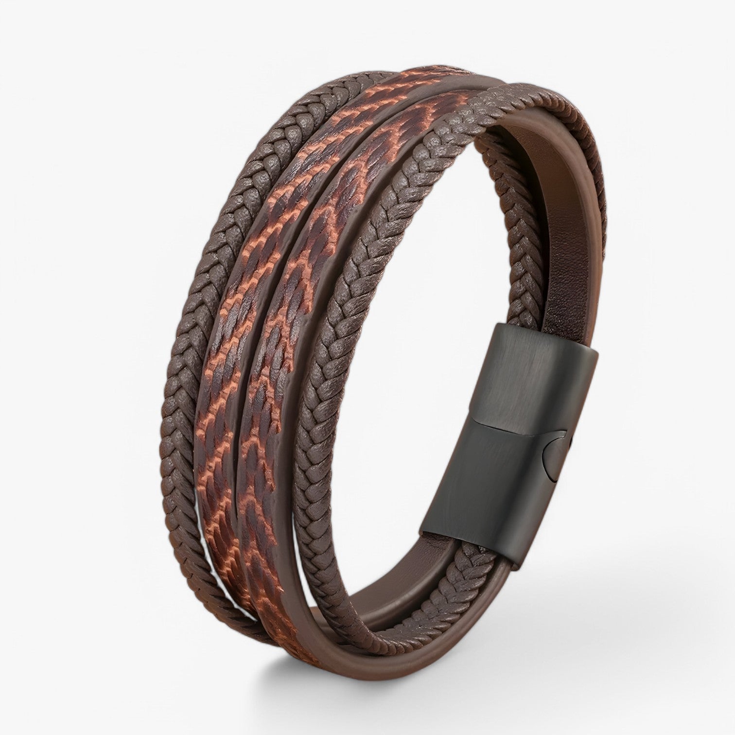Olivier | Stilig Herrearmbånd – Flerlaget & Magnetisk - - watches - {{ product_tags }