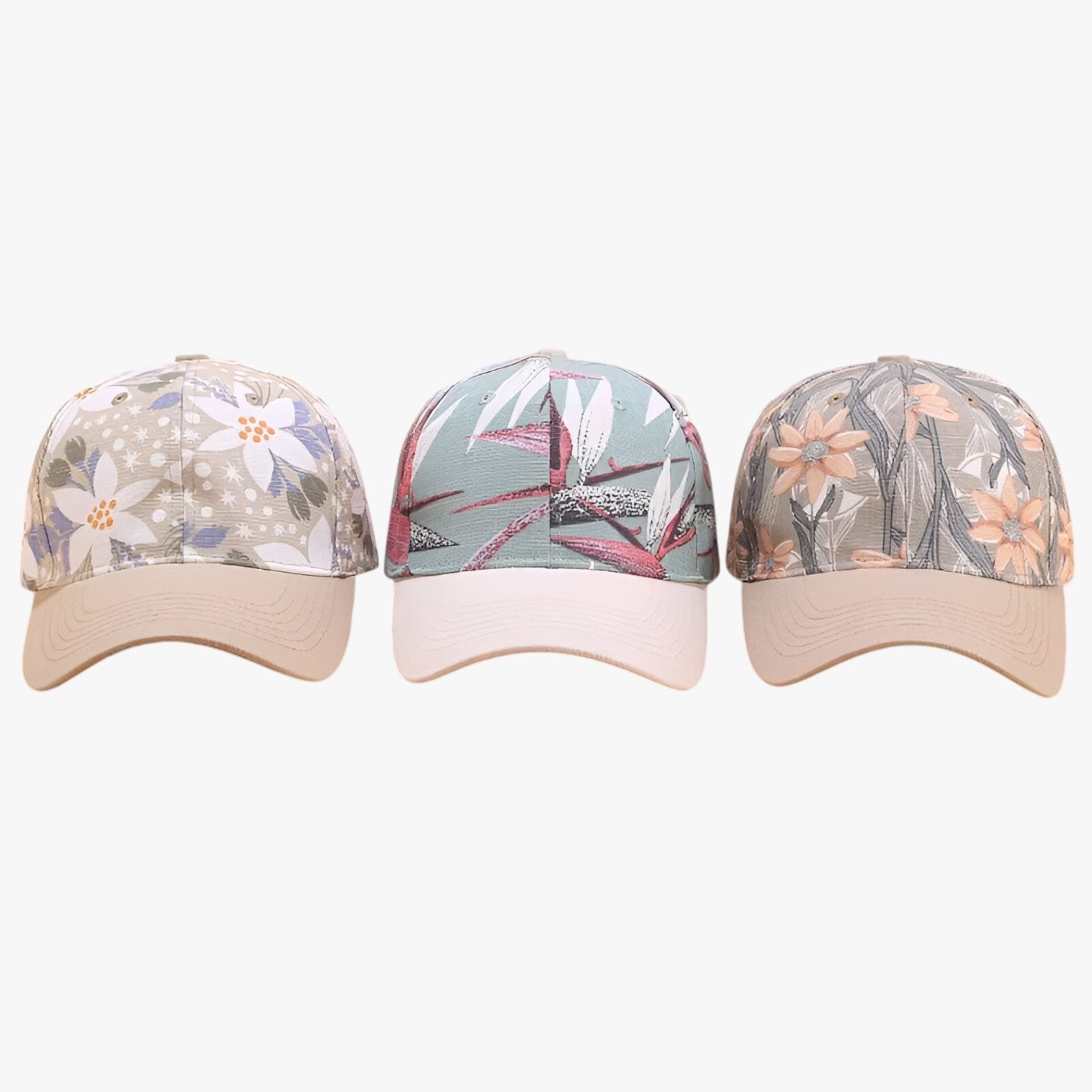 Ezra | Baseball cap i bomuld med bladaffprint og skygge - - men's fashion - {{ product_tags }