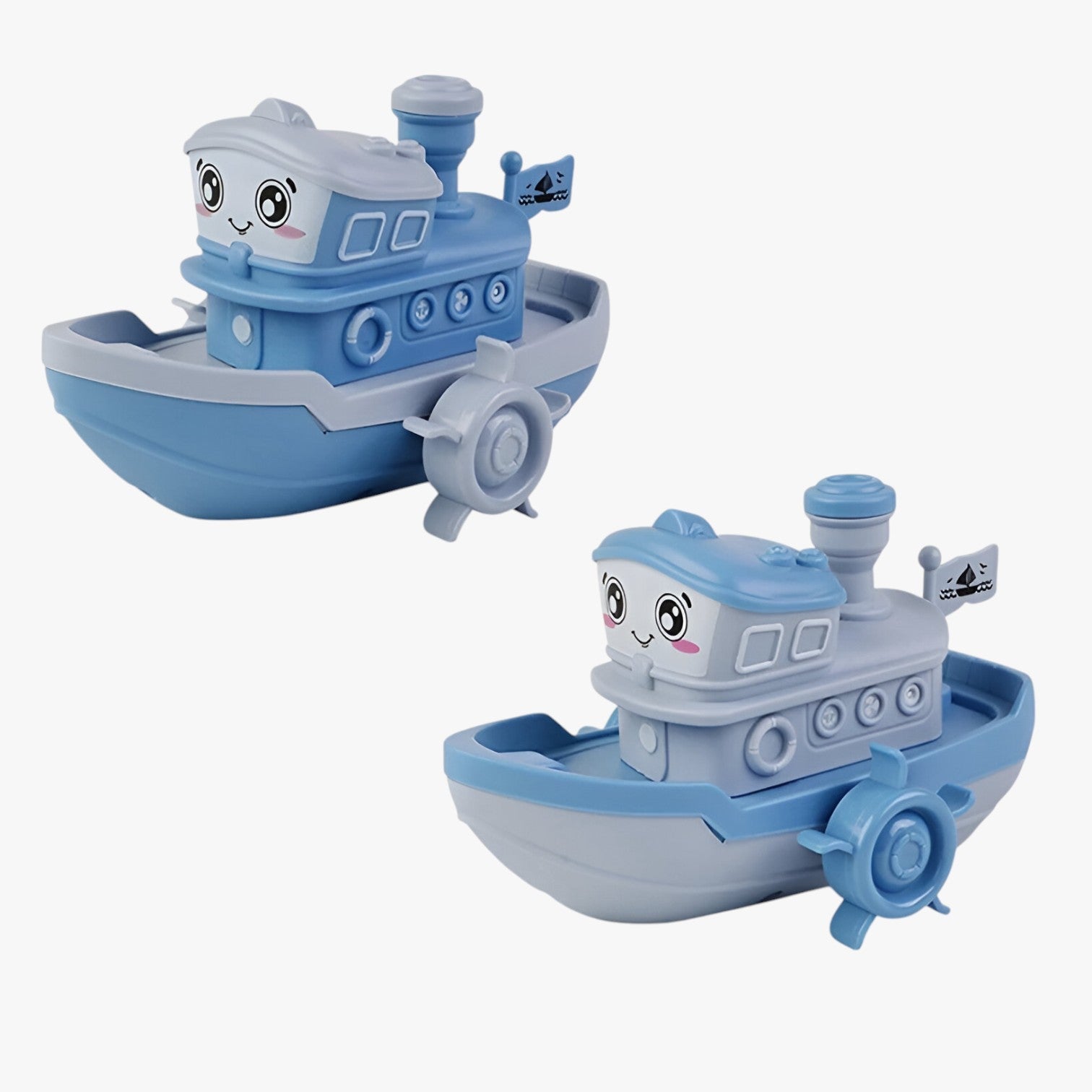 Hovan | Opdrivelig dampbåd – Sprudlende badeglæde - Blå - baby - {{ product_tags }