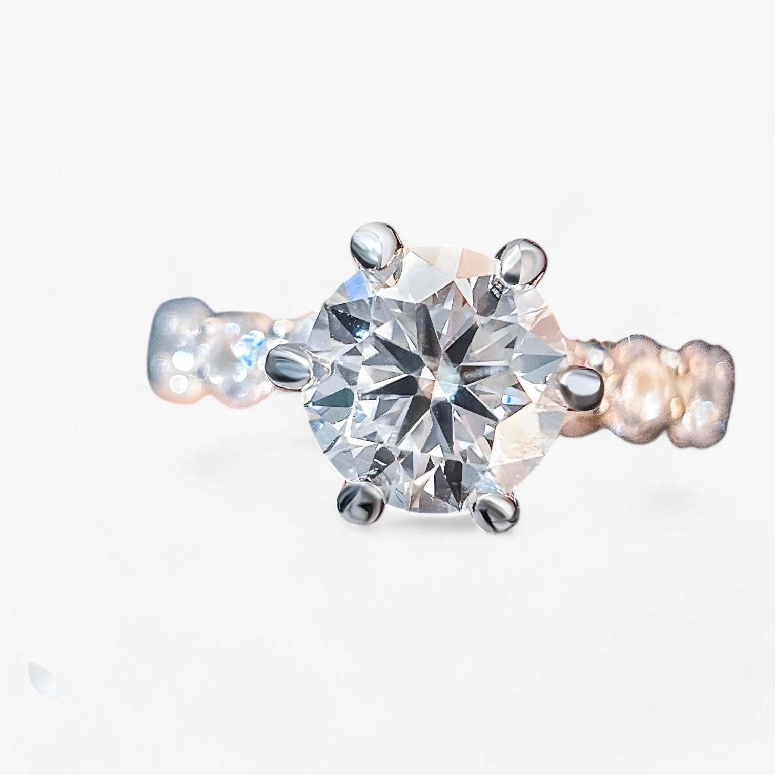 Rafaela | Moissanit Forlovelsesring – S925 Sølv med Skjult Halo - - other - {{ product_tags }