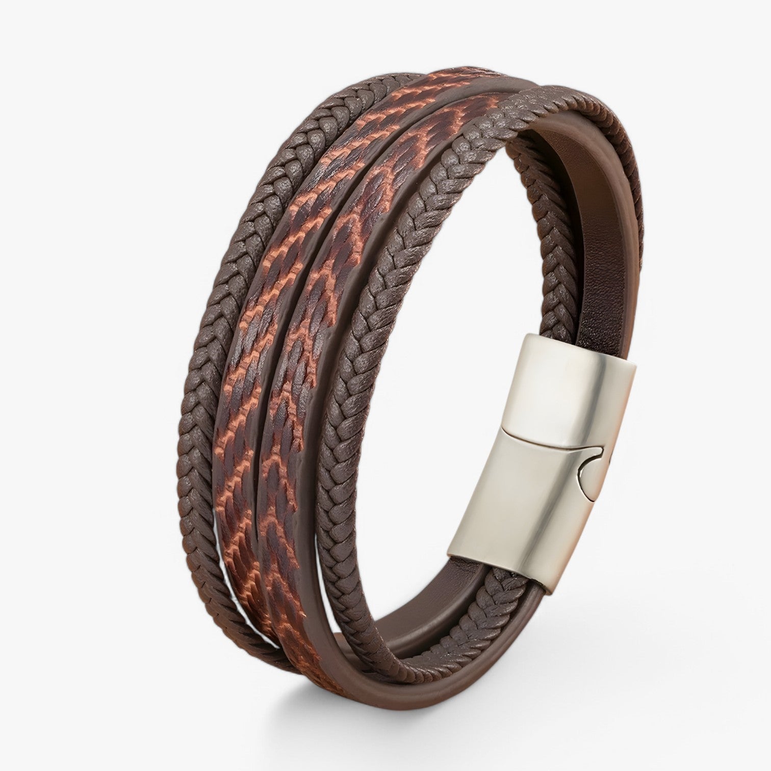 Olivier | Stilig Herrearmbånd – Flerlaget & Magnetisk - - watches - {{ product_tags }