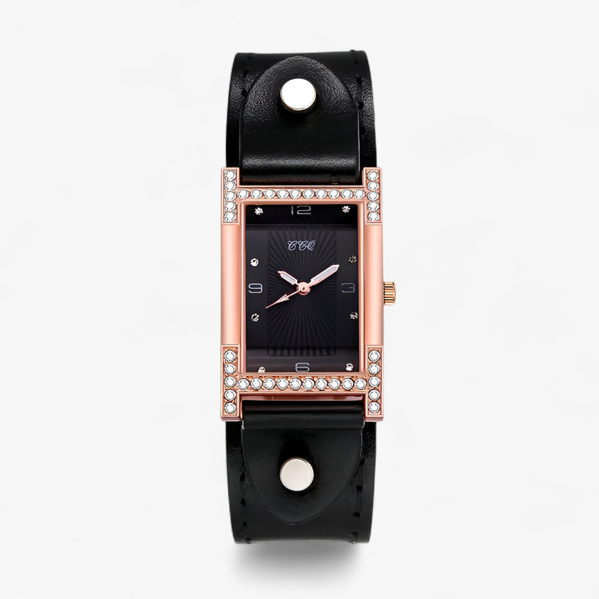 Orla | Elegant dameur med læderrem - Sort - watches - {{ product_tags }