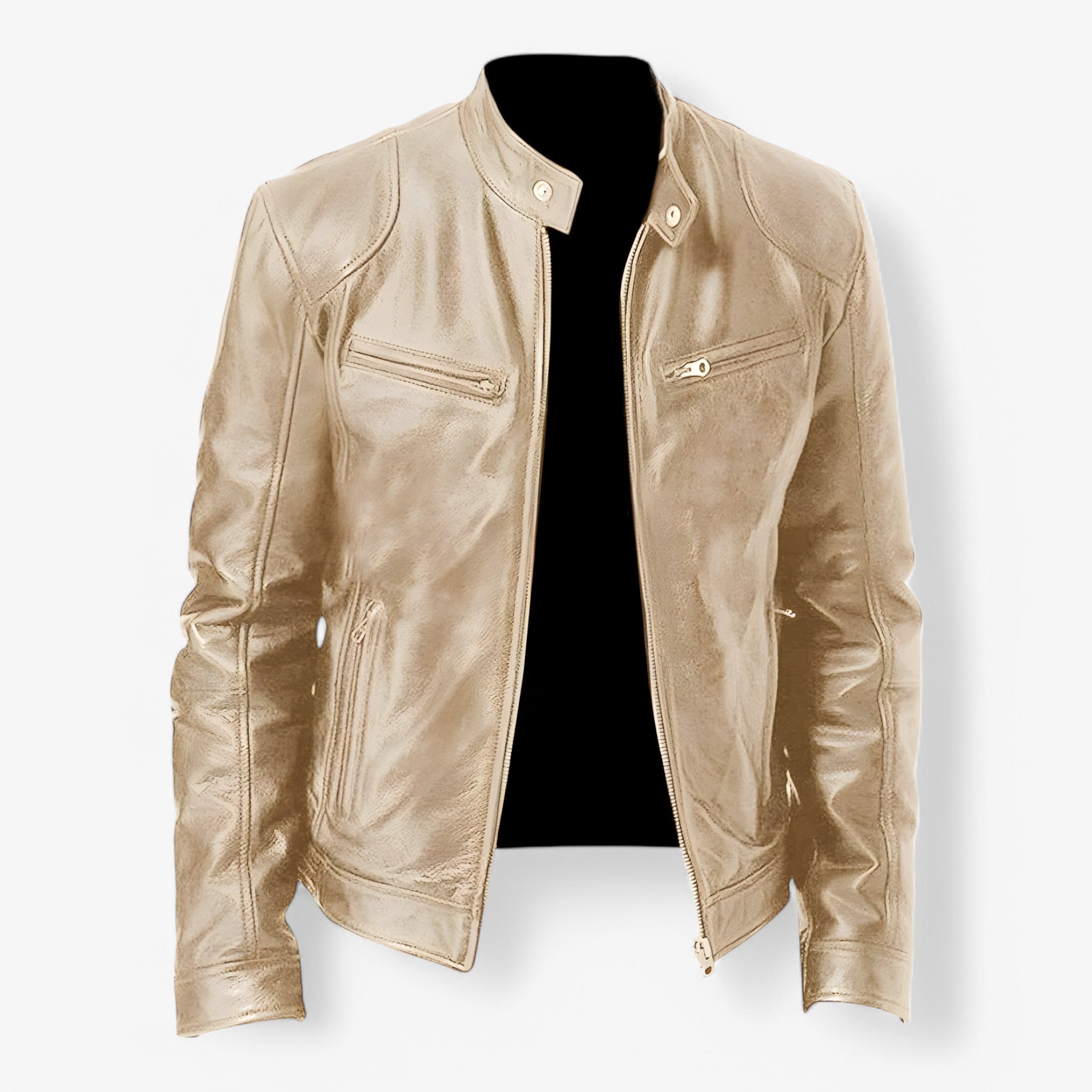 Martin | Casual Læderjakke - Guld - Martin | Casual Læderjakke - €25 - {{ product_tags }