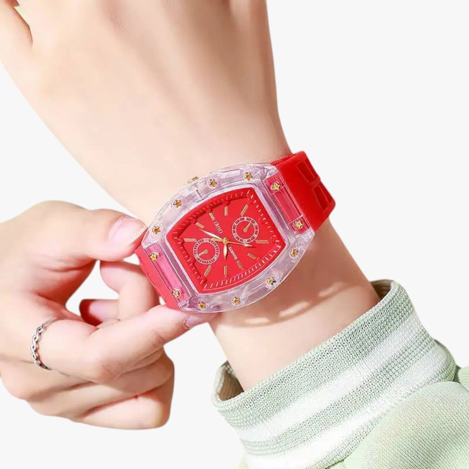 Kate | Casual analog ur med silikon - - Kate | Casual analog ur med silikon - €25 - {{ product_tags }