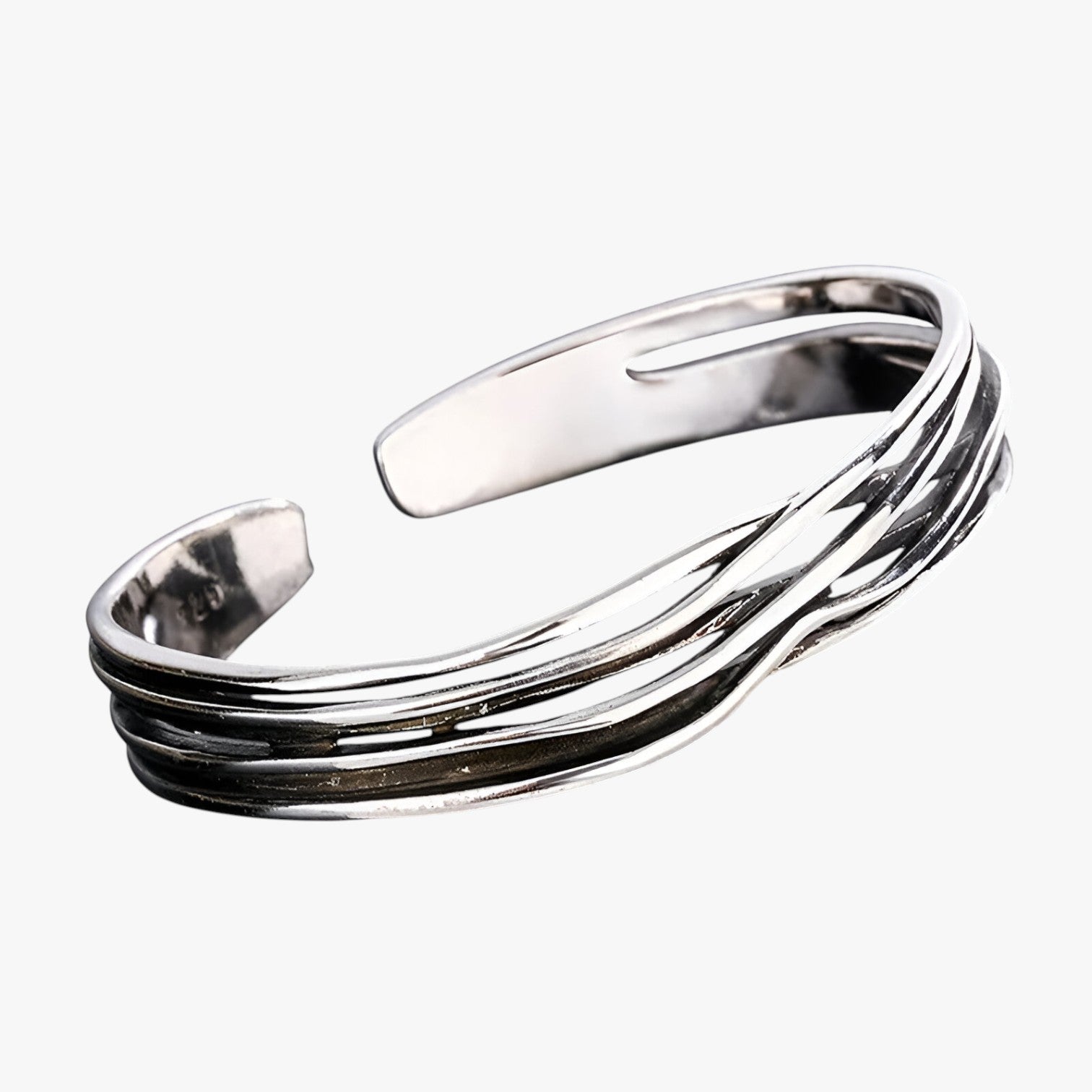 Natalia | Retro Stil Flettet Sølvarmbånd - - watches - {{ product_tags }