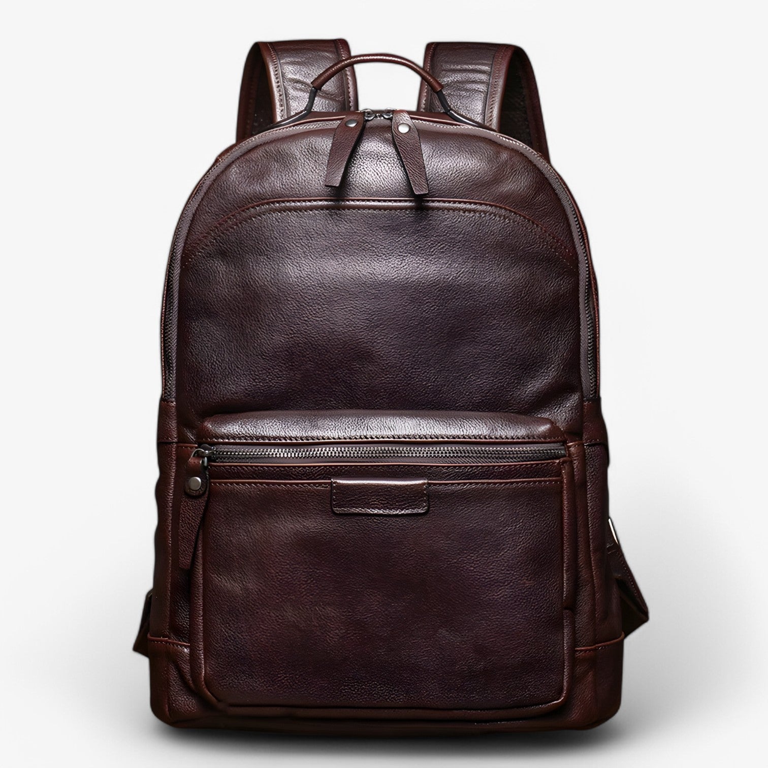 Diogo | Luksus Læder Laptoprygsæk – Stilfuld og Rumlig - Brun - bags - {{ product_tags }