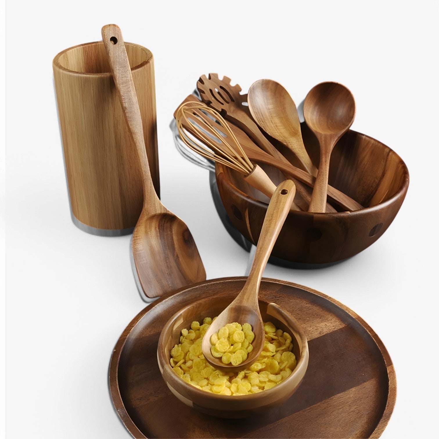 Olivia | 7-delt træ kogesæt – naturligt, bæredygtigt og non-stick - - Olivia | 7-delt træ kogesæt – naturligt, bæredygtigt og non-stick- €25 - {{ product_tags }