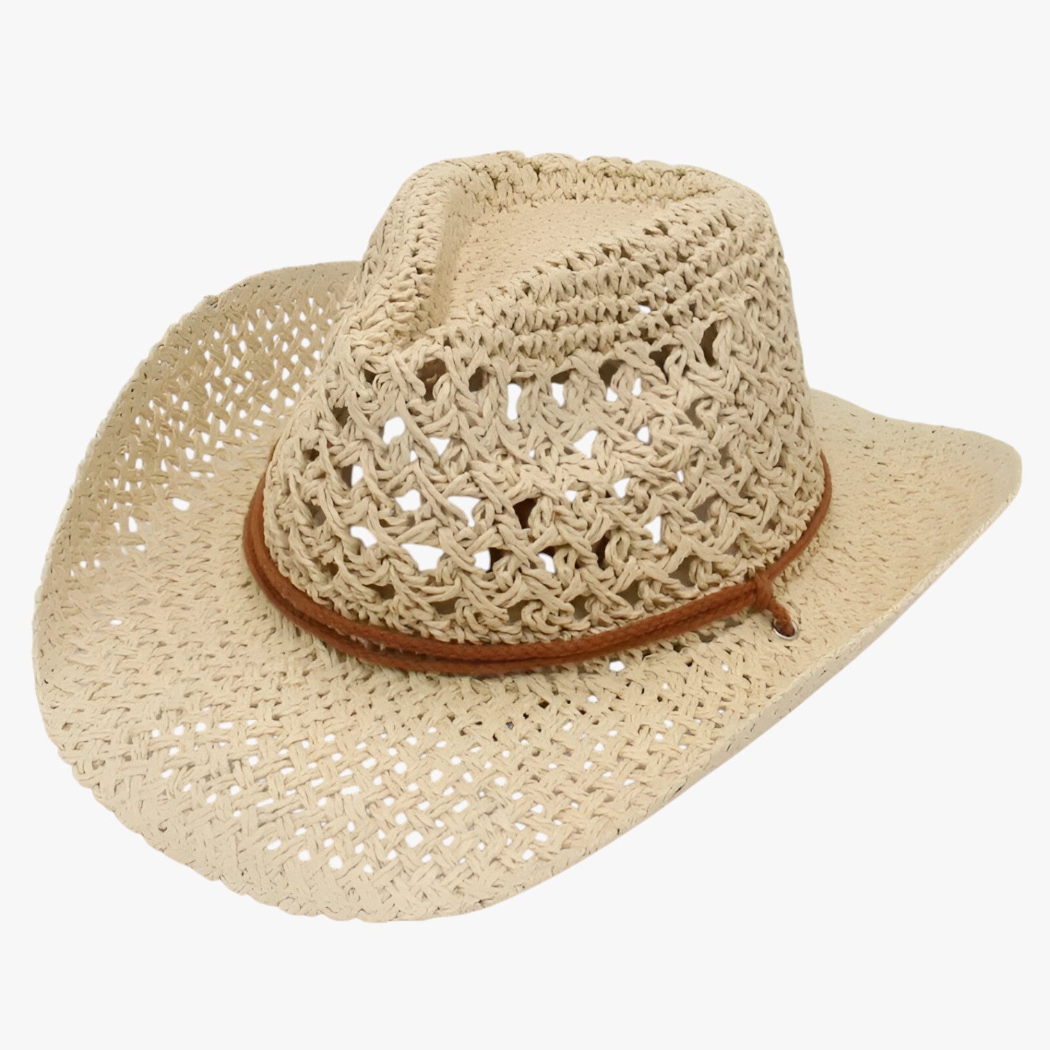 Veronica | Stilfuld & Beskyttet - Vintage Western Solhue til Damer - Beige 55-58cm - women's fashion - {{ product_tags }
