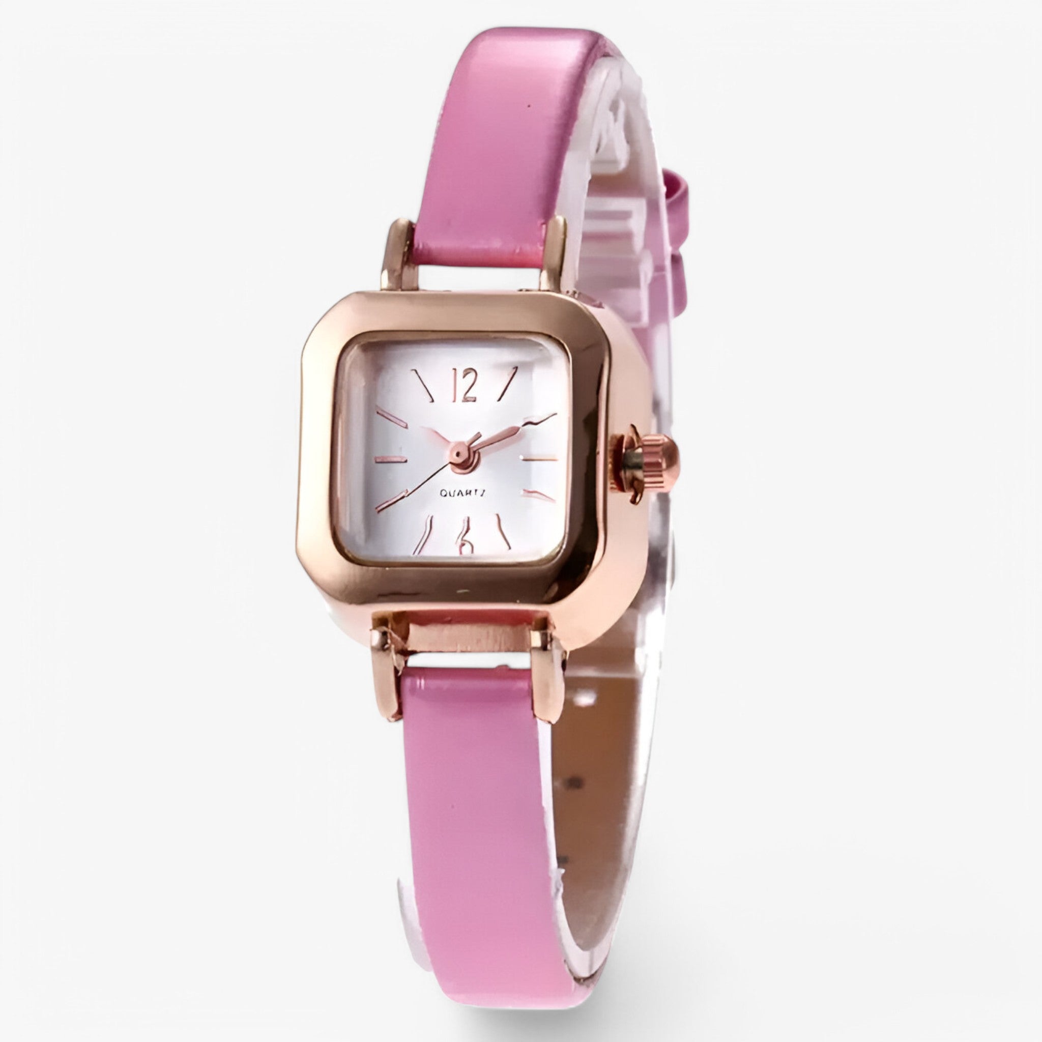 Portia | Elegant vintage læderur - Rose - watches - {{ product_tags }