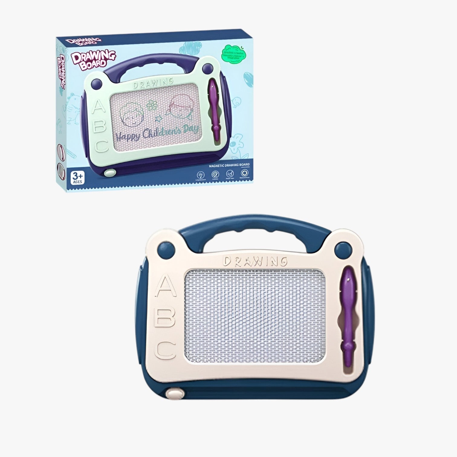 Luca | Magnetisk Tegnetavle – Kreativ og Uddannelsesmæssig Tegnebord - Lille-Blå - baby - {{ product_tags }
