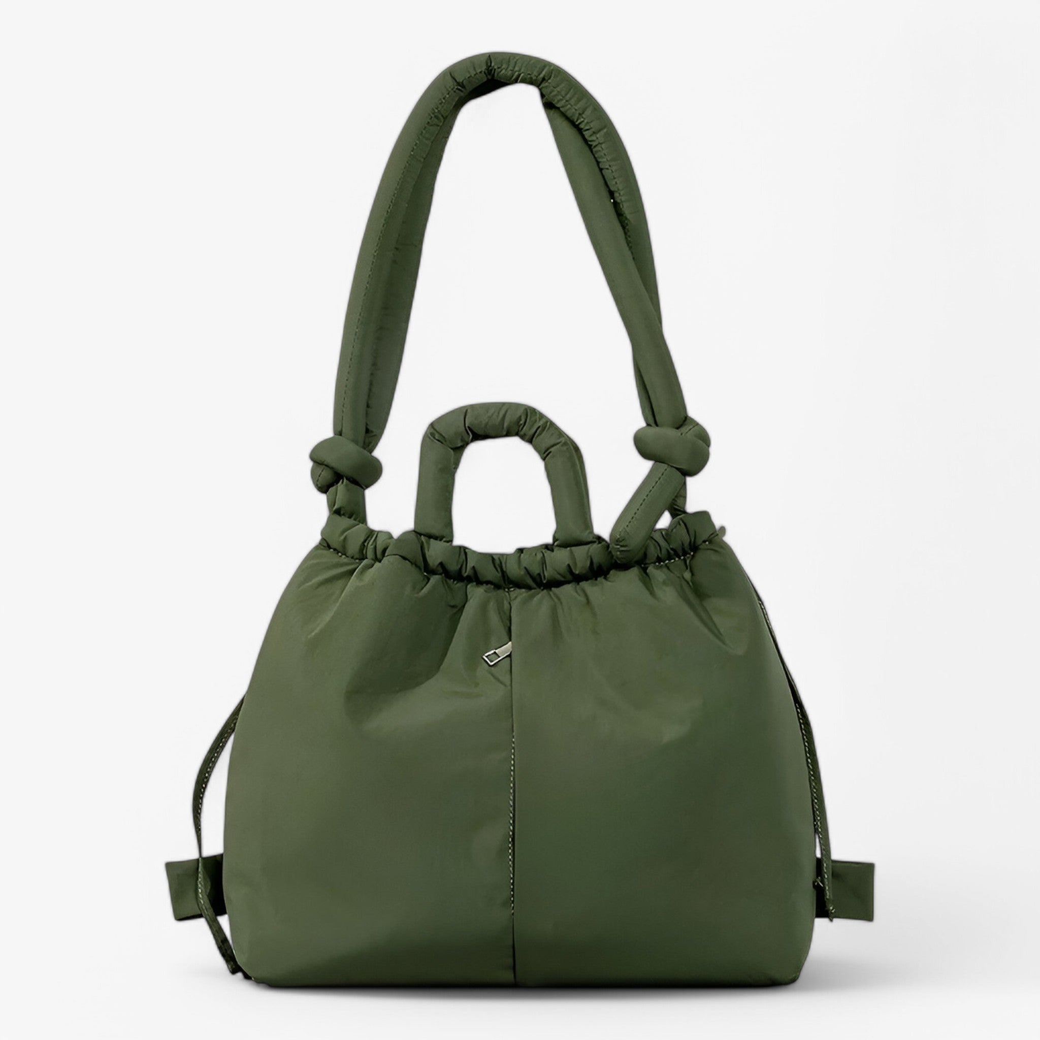 Emilia | Unik Puffer Håndtaske - Oliven Grøn - bags - {{ product_tags }