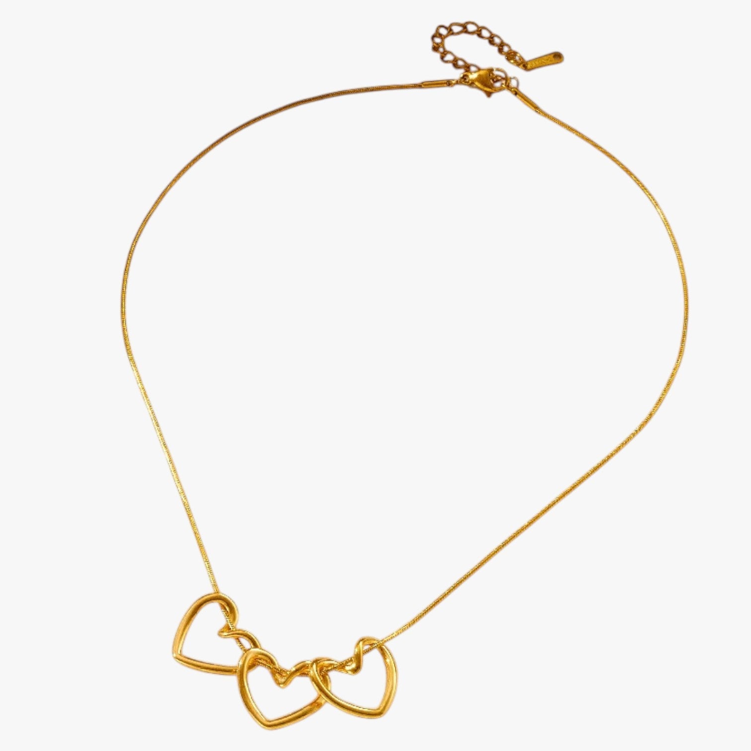 Maxine | Minimalistisk guld hjerte halskæde - - women's fashion - {{ product_tags }