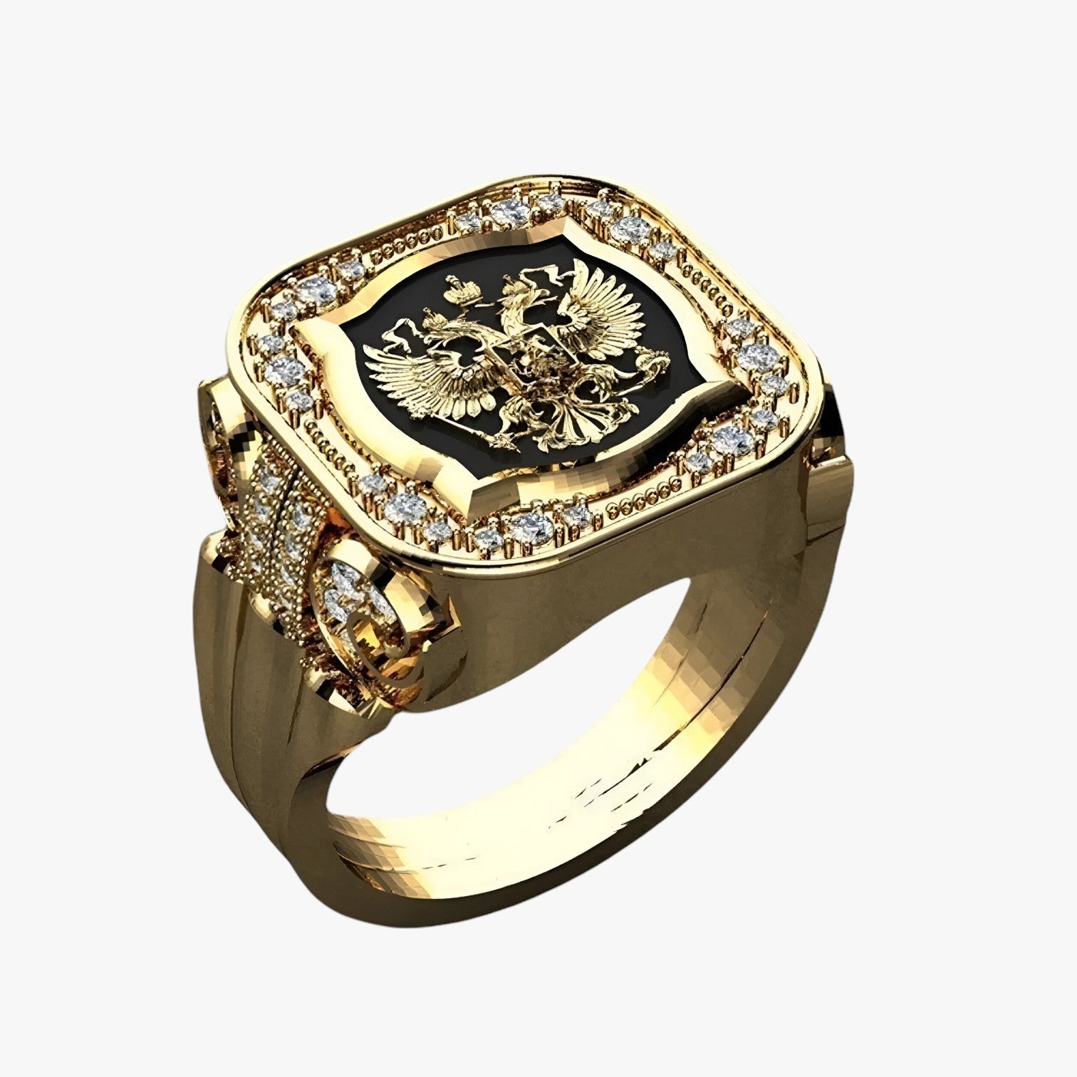 Elian | Iøjnefaldende statementring til mænd – kraftfuld, stilfuld og unik - Guld - watches - {{ product_tags }