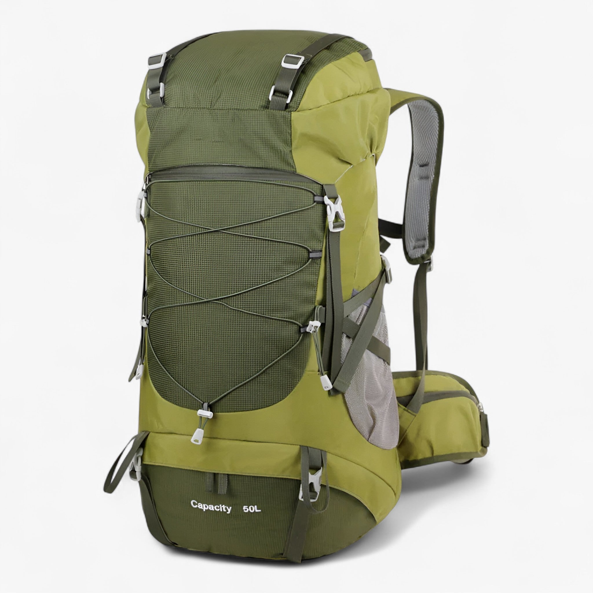 50L vandtæt nylon rygsæk til eventyrlige rejser - Militærgrøn - bags - {{ product_tags }