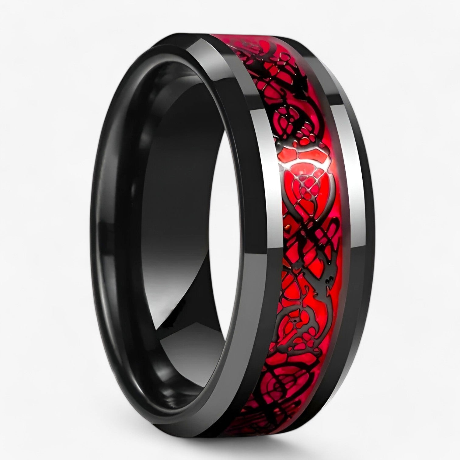 Lyra & Aidan | Keltisk kærlighedsring-sæt med hjerte sten - Mand - other - {{ product_tags }