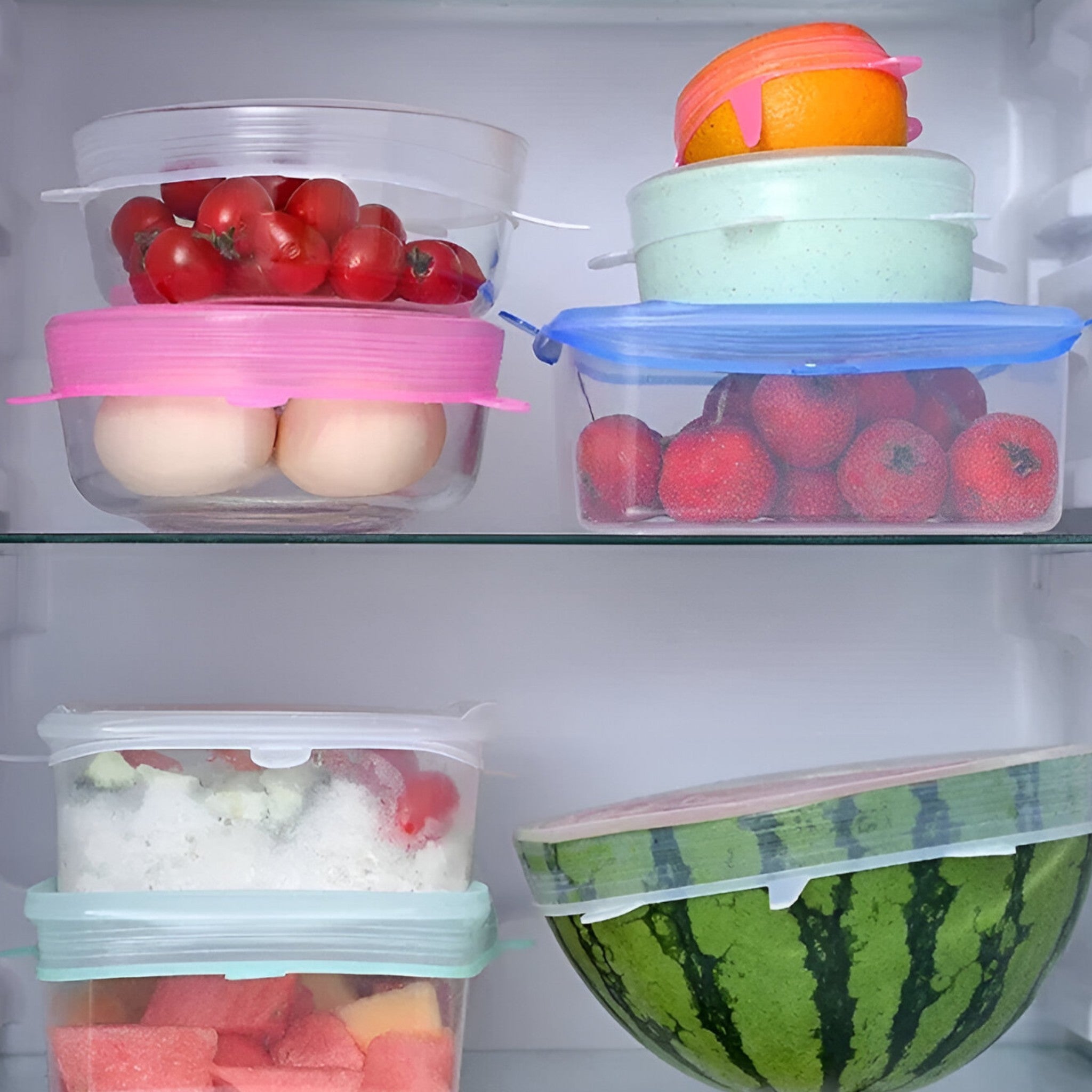 12 stk Silikone Dæk | Bæredygtige, genanvendelige maddække - - house & garden - {{ product_tags }