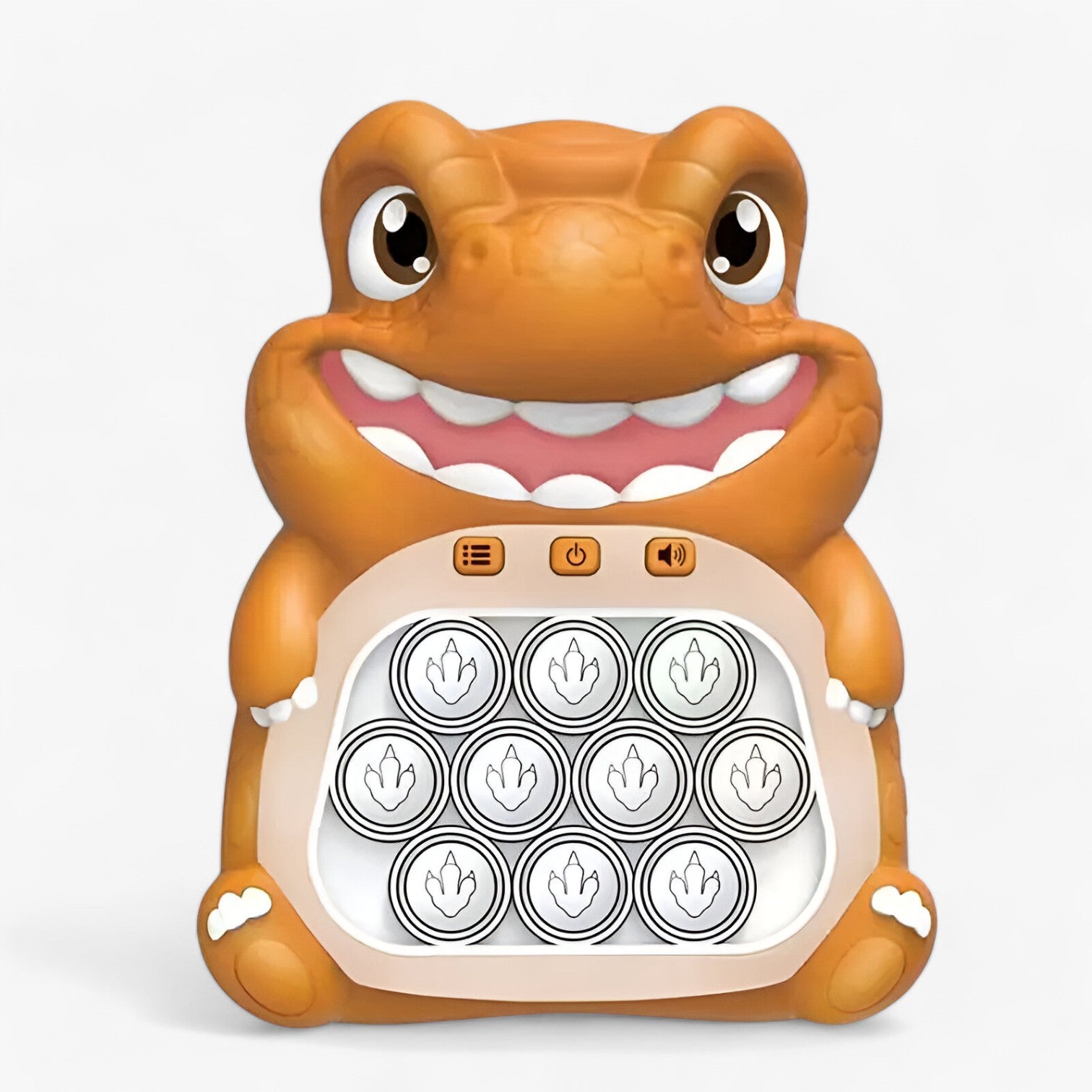 Pop Elektrisk Boblemaskine | Stressaflastning og Spilleglæde - Dino brun - other - {{ product_tags }