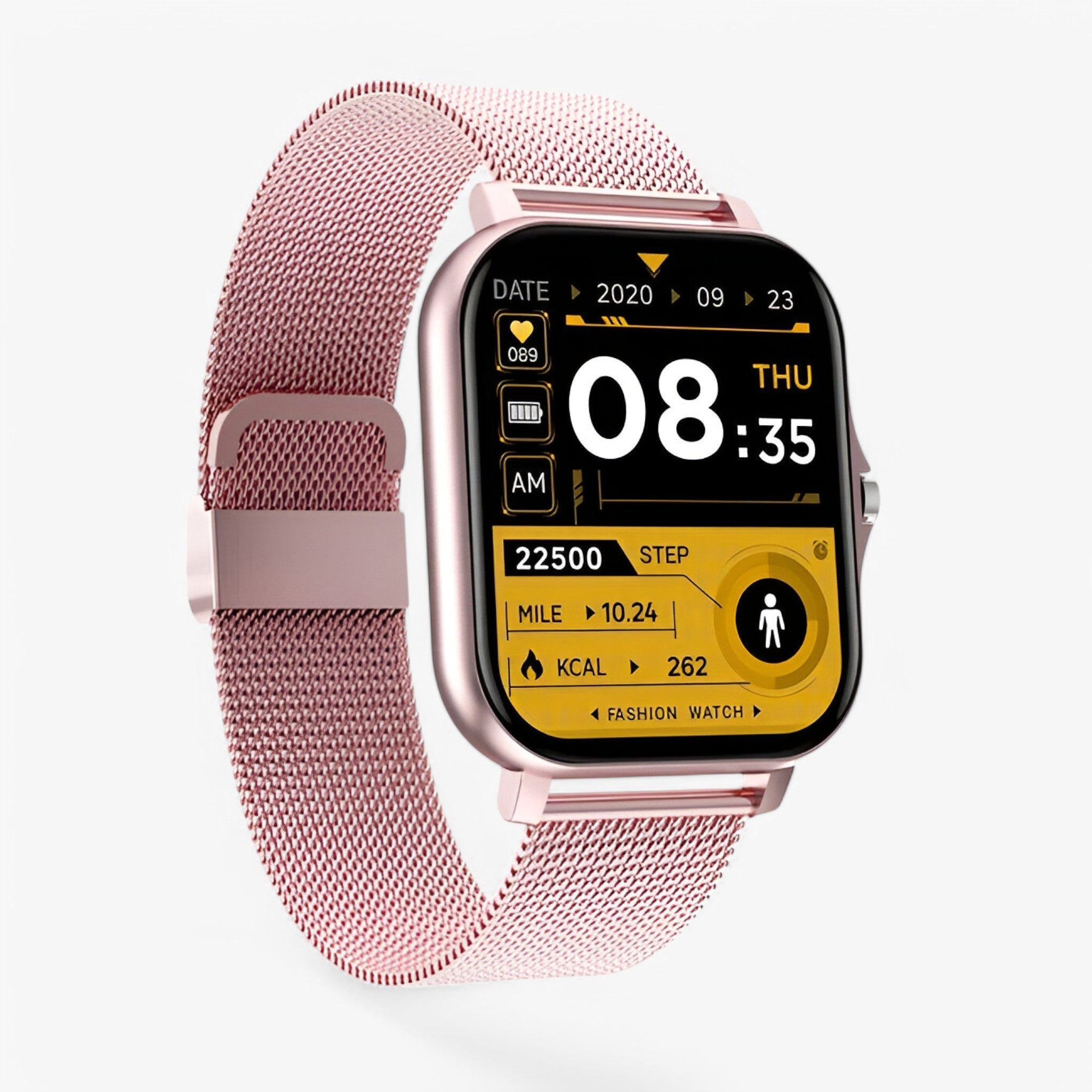 Matthew | Slankt og stilfuldt smartwatch - Rose - watches - {{ product_tags }