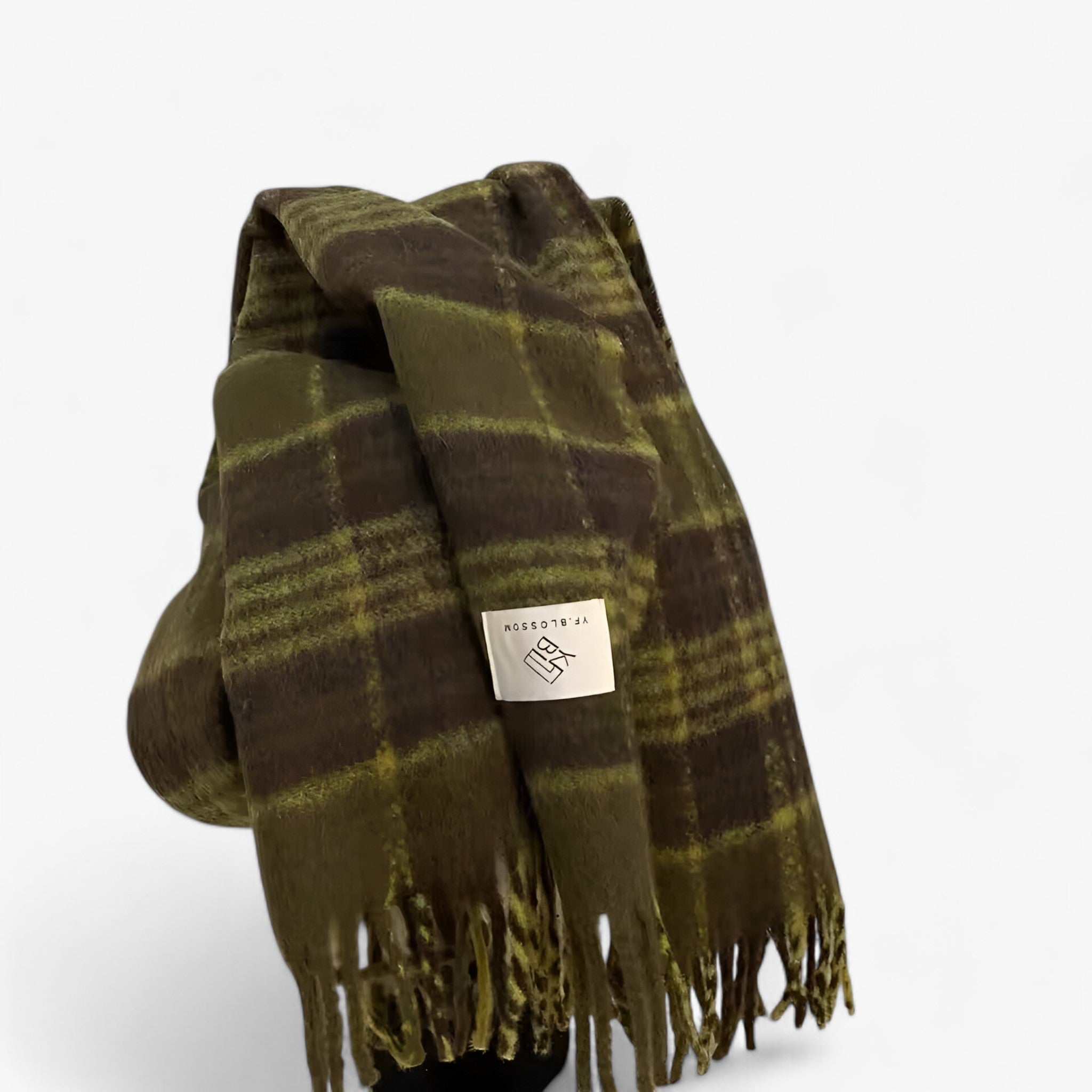 Liv | Varme Mohair Tjekket Sjal – Stilig & Komfortabel - - winter - {{ product_tags }