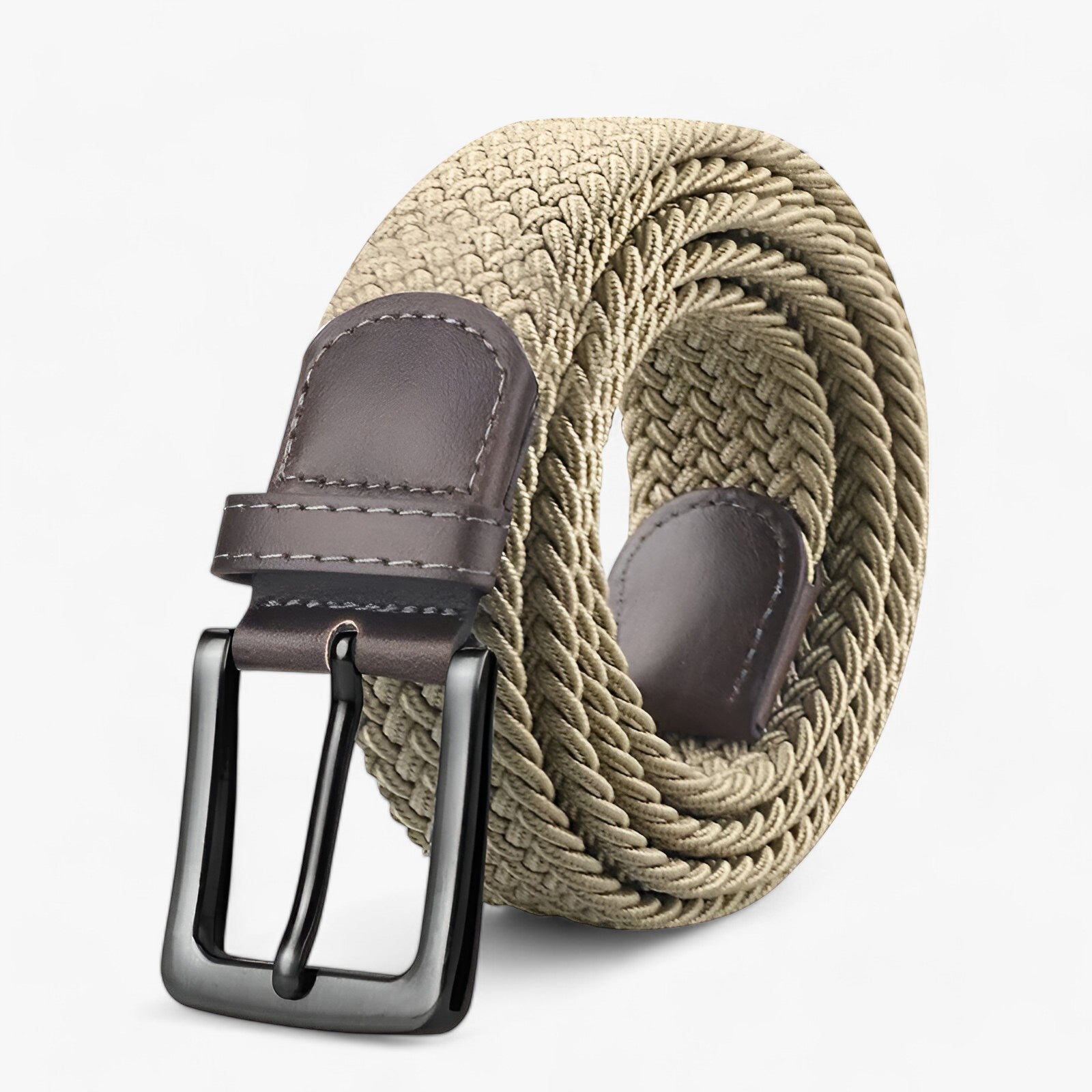 Bælte i dansk kanvas - stilfuldt og komfortabelt til ethvert outfit - khaki - men's fashion - {{ product_tags }