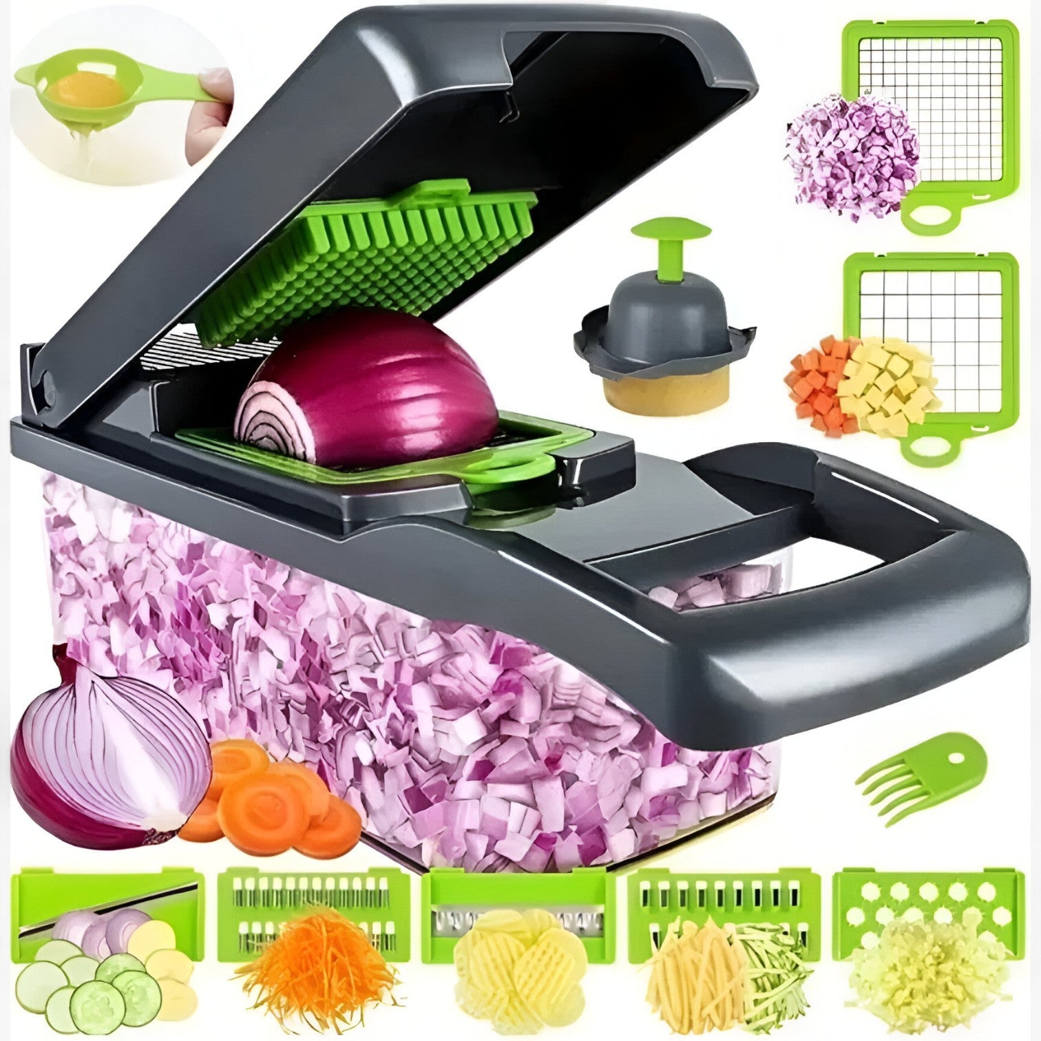 Maya | Alsidig grøntsagsskærer til nem tilberedning - - house & garden - {{ product_tags }