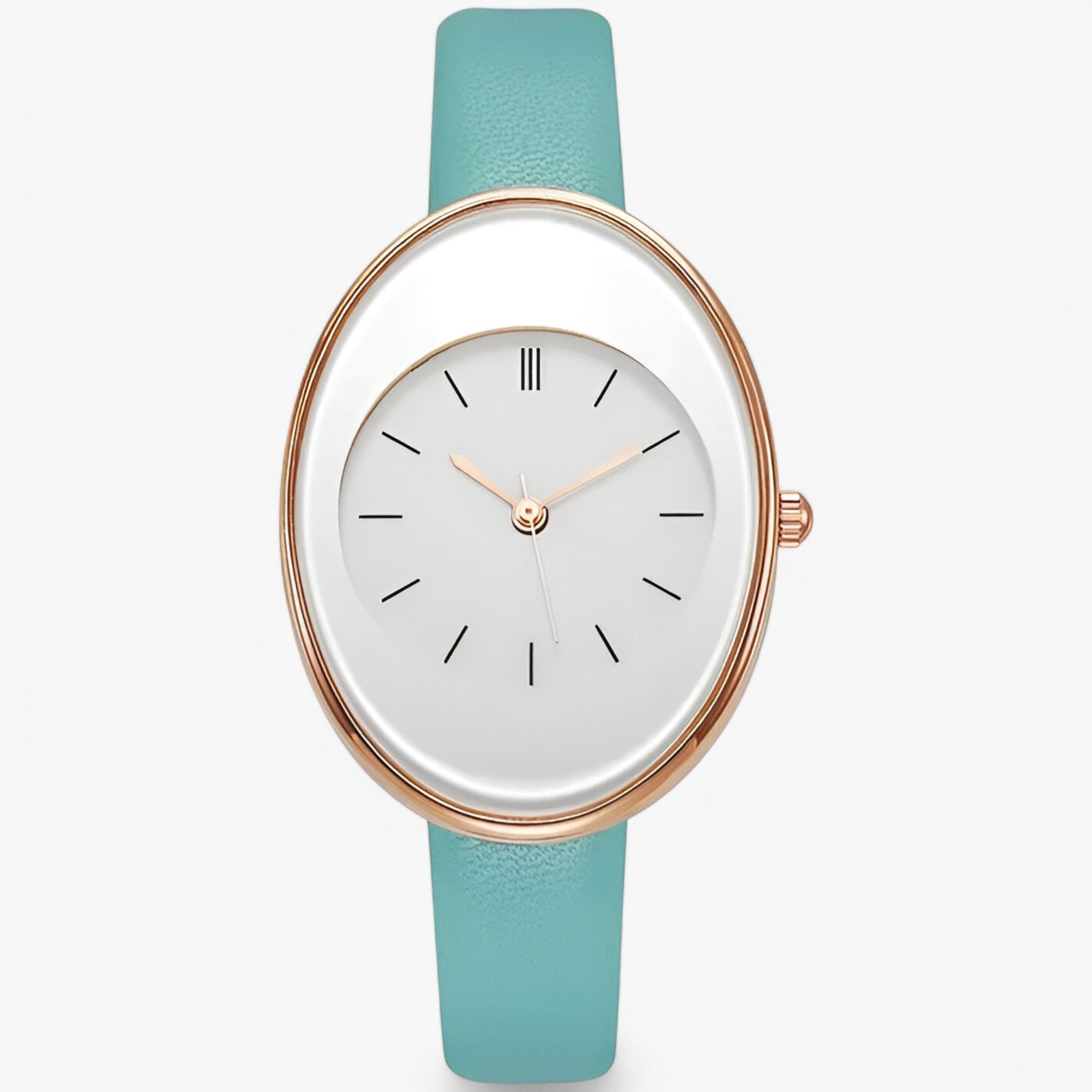 Mirella | Moderigtigt dameur med minimal rem - Blå-grøn - watches - {{ product_tags }