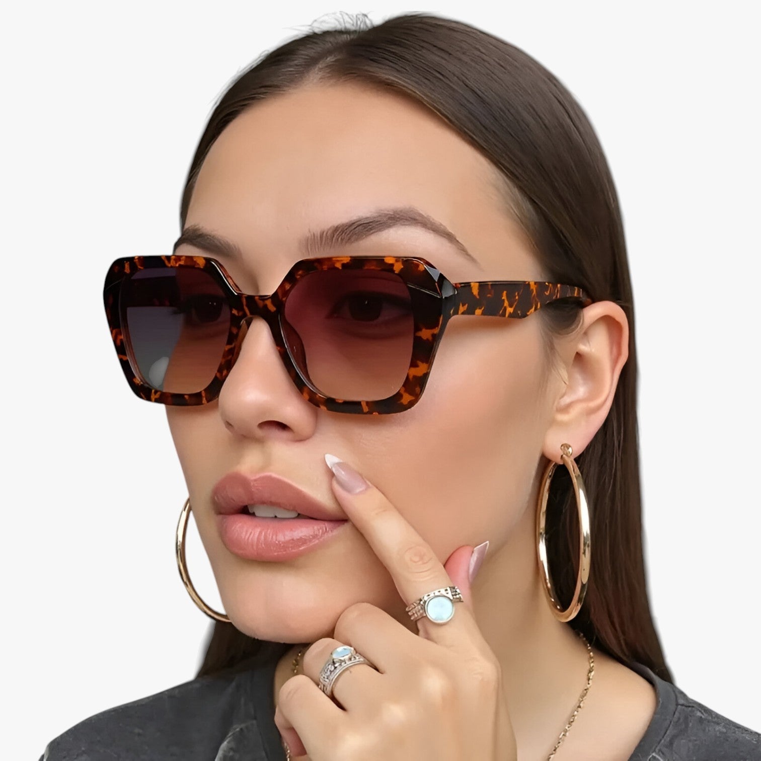 Valerie | Kvinde solbriller med firkantede gradient glas - - women's fashion - {{ product_tags }
