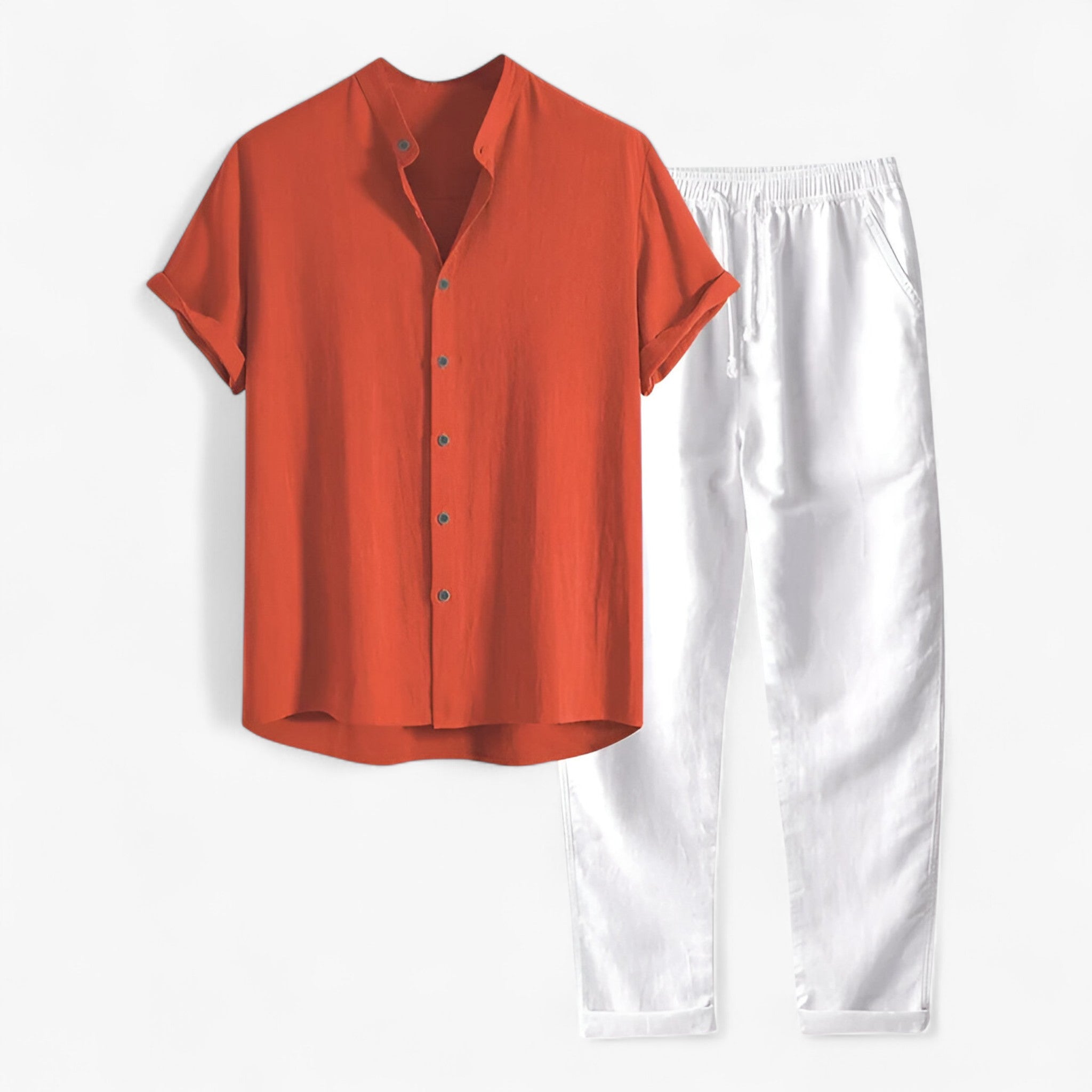 Emil | Sæt til strandtøj – Afslappet og raffineret - Orange - men's fashion - {{ product_tags }