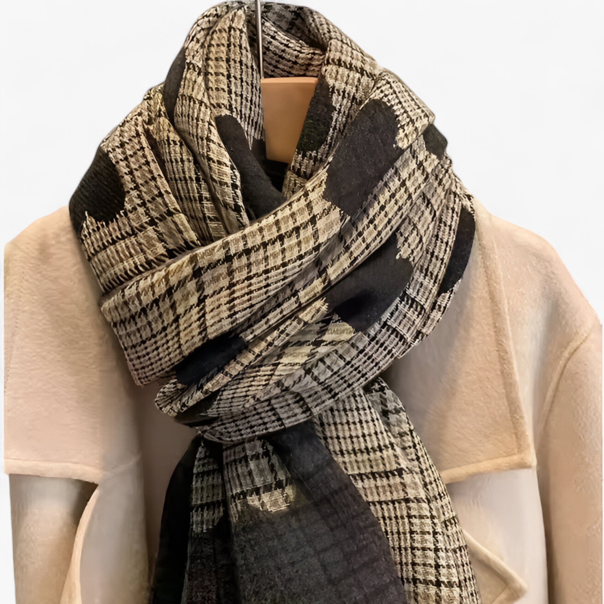 Amara | Dobbeltsidet Cashmere Sjal – Varm Luksus med Stilfuldt Design - - women's fashion - {{ product_tags }
